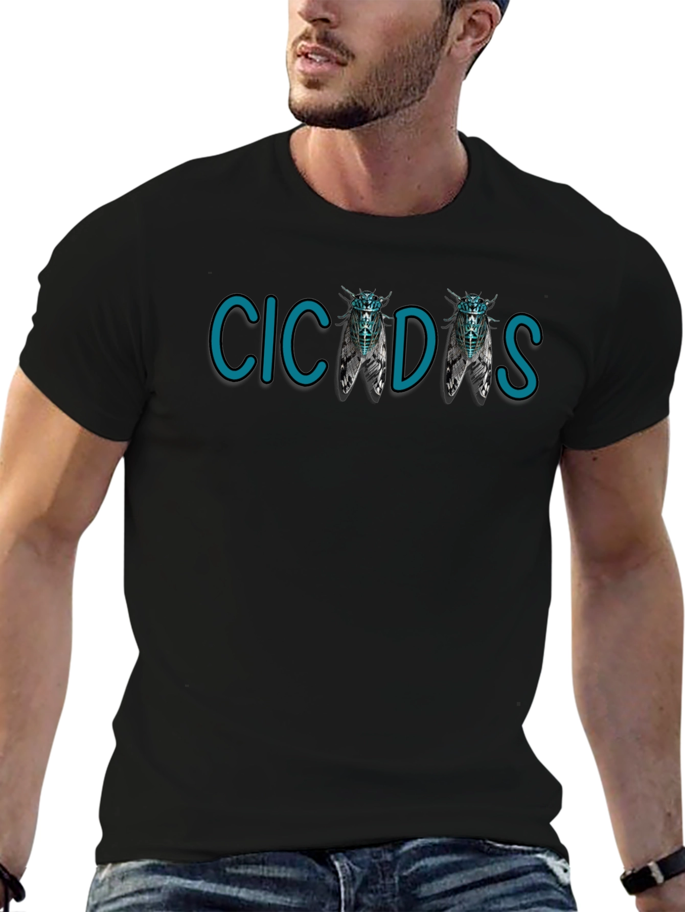 Cicadas Graphic T-Shirt - Black