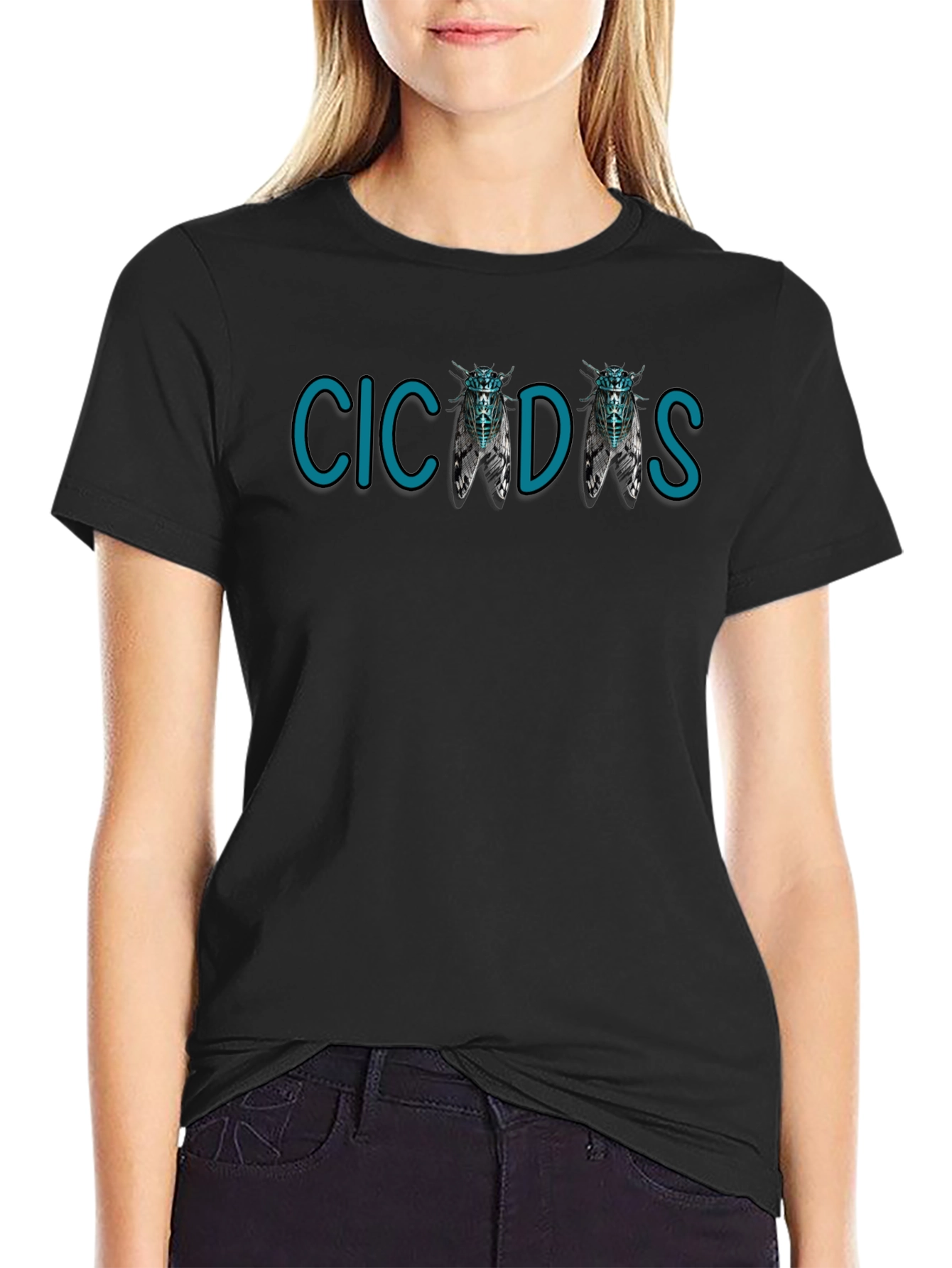 Cicadas Graphic T-Shirt - Black