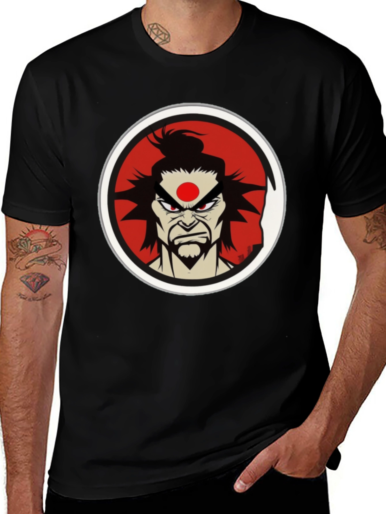 Samurai Jack T-Shirt - Black Cartoon Tee