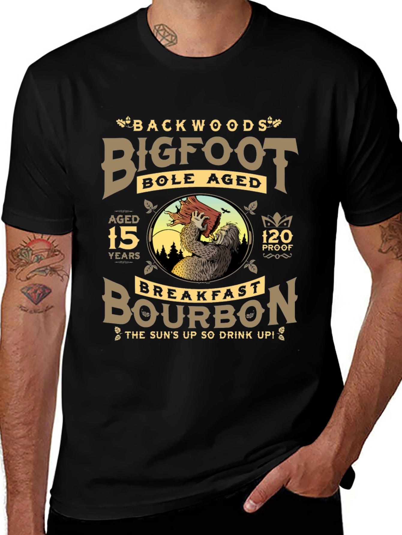Backwoods Bigfoot Bourbon Black T-Shirt