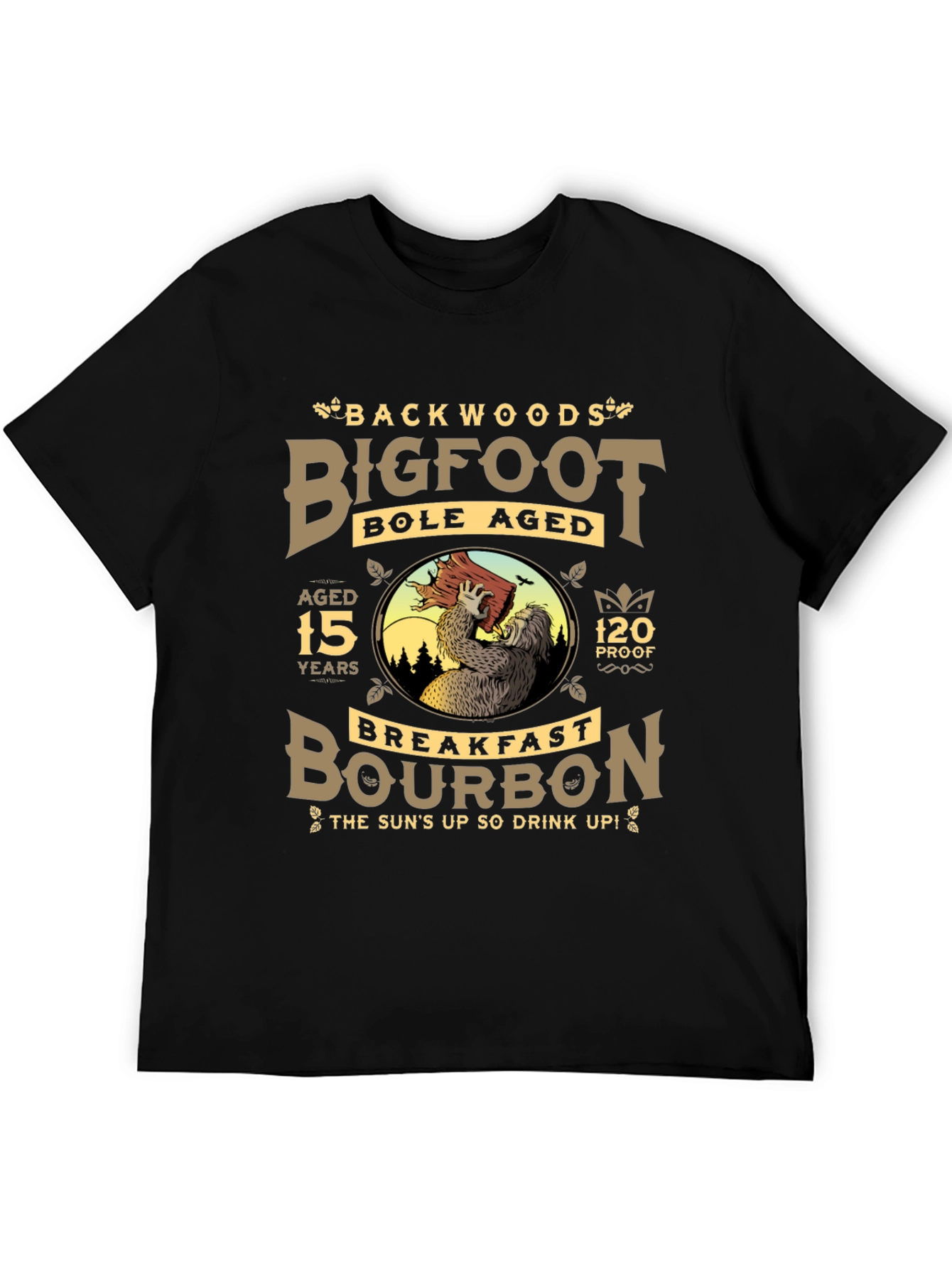 Backwoods Bigfoot Bourbon Black T-Shirt