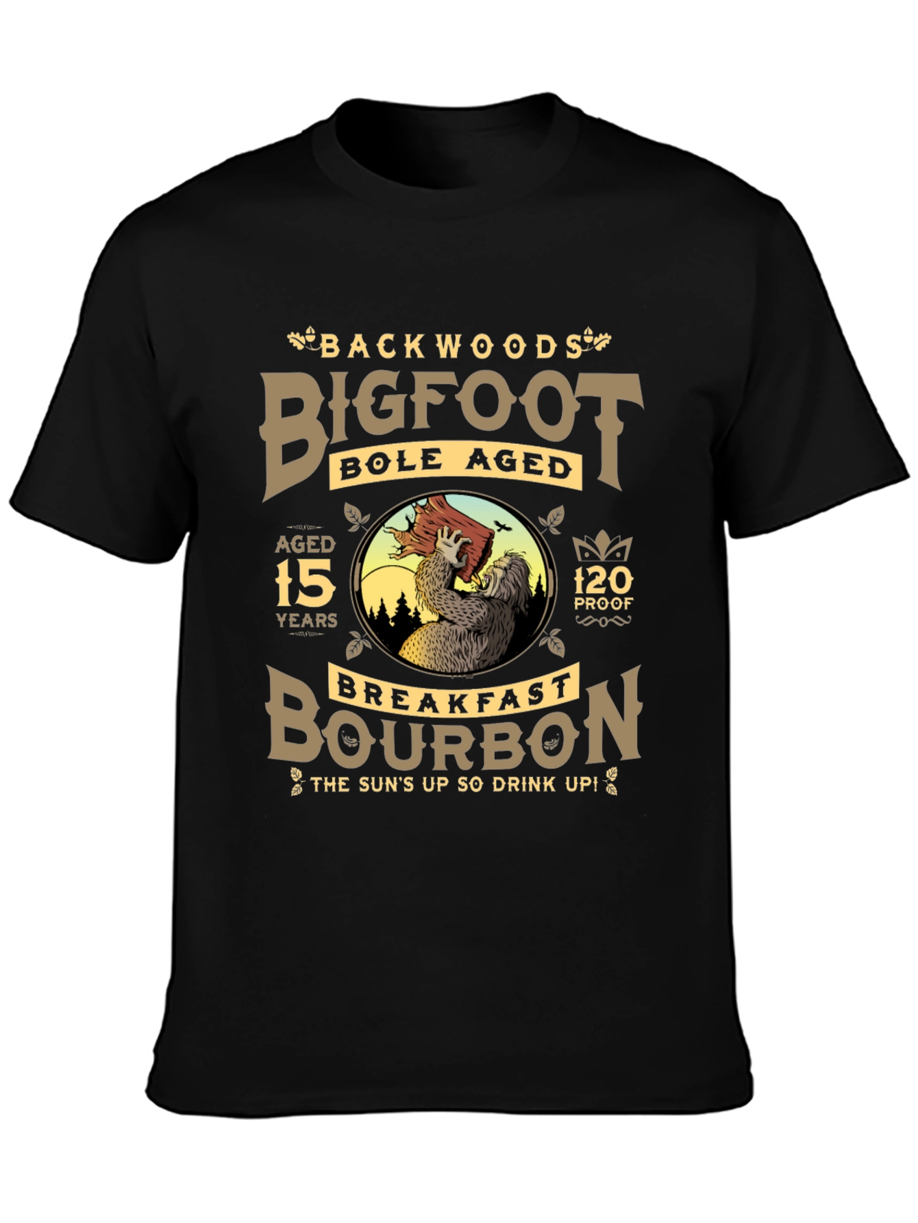 Backwoods Bigfoot Bourbon Black T-Shirt