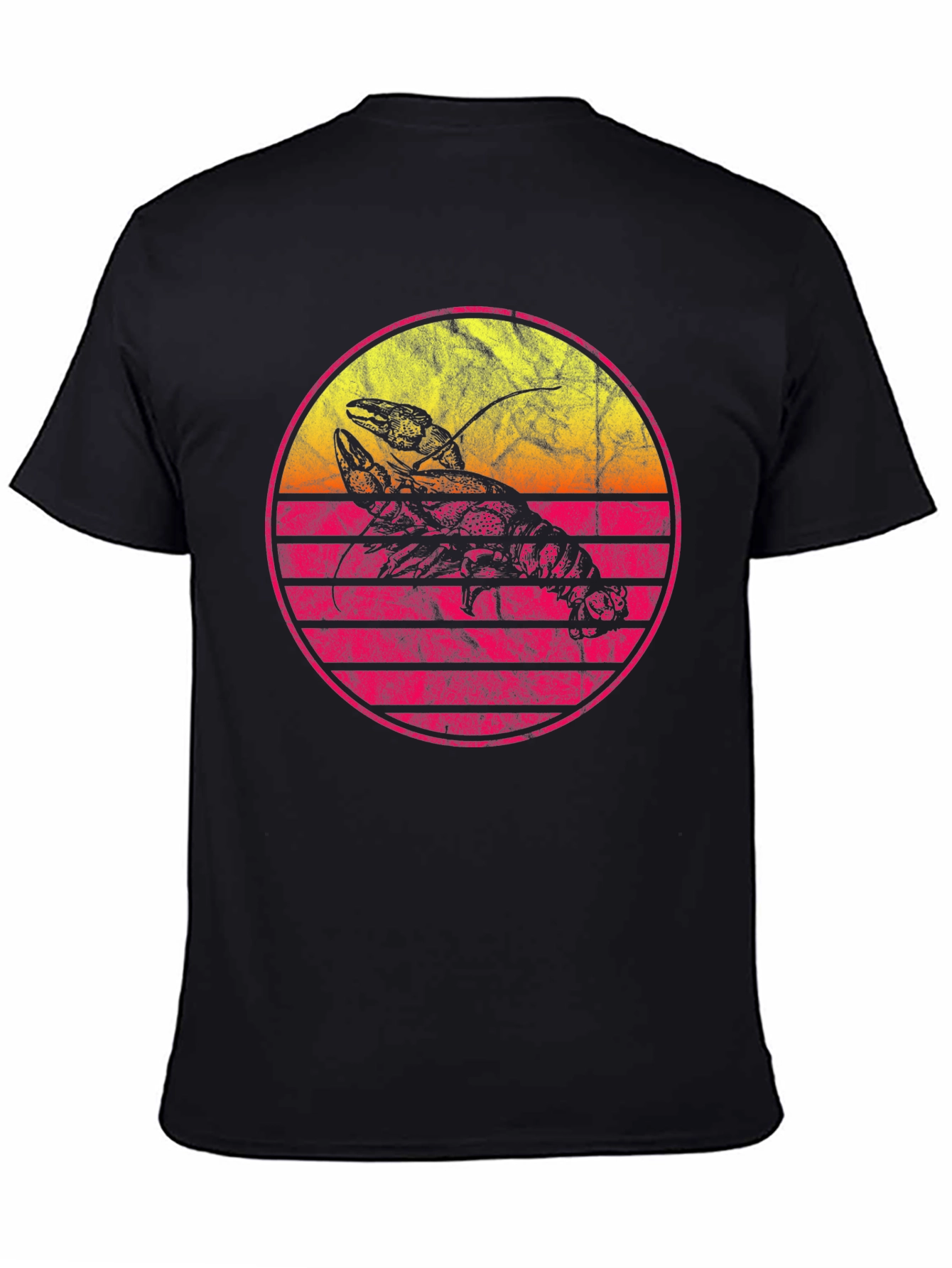 Retro Lobster Sunset Graphic Tee