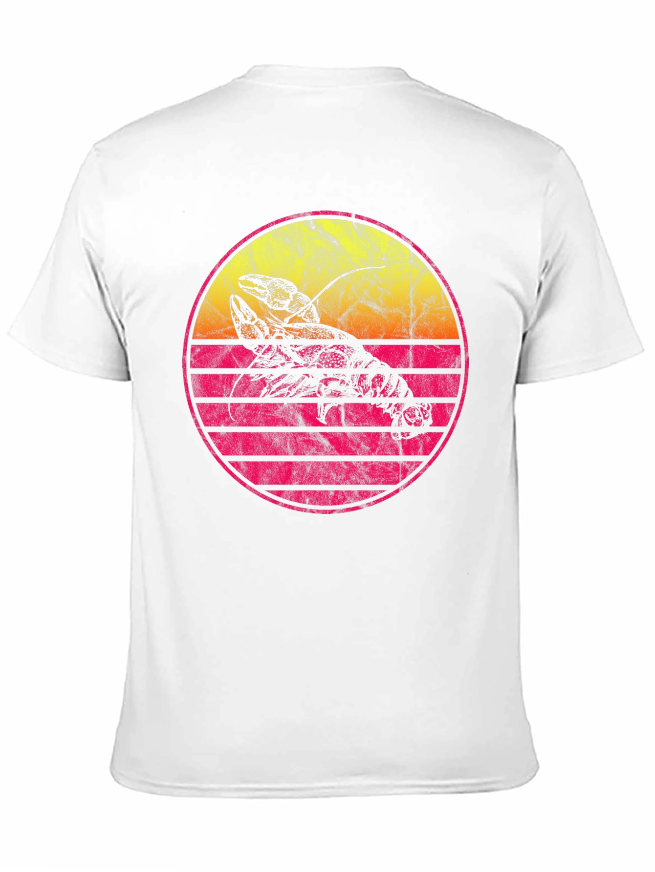 Retro Lobster Sunset Graphic Tee