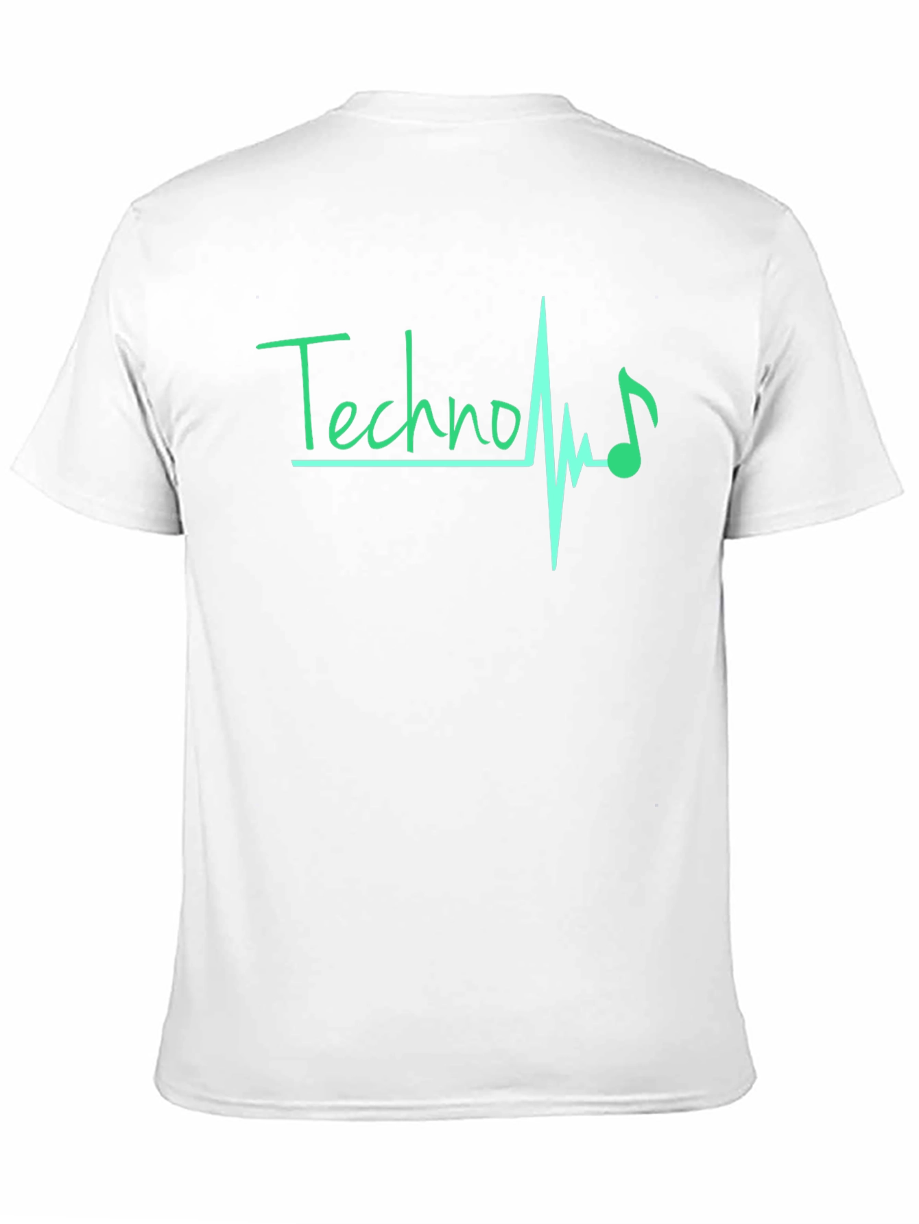 Techno Heartbeat Black T-Shirt - Music Lover Tee