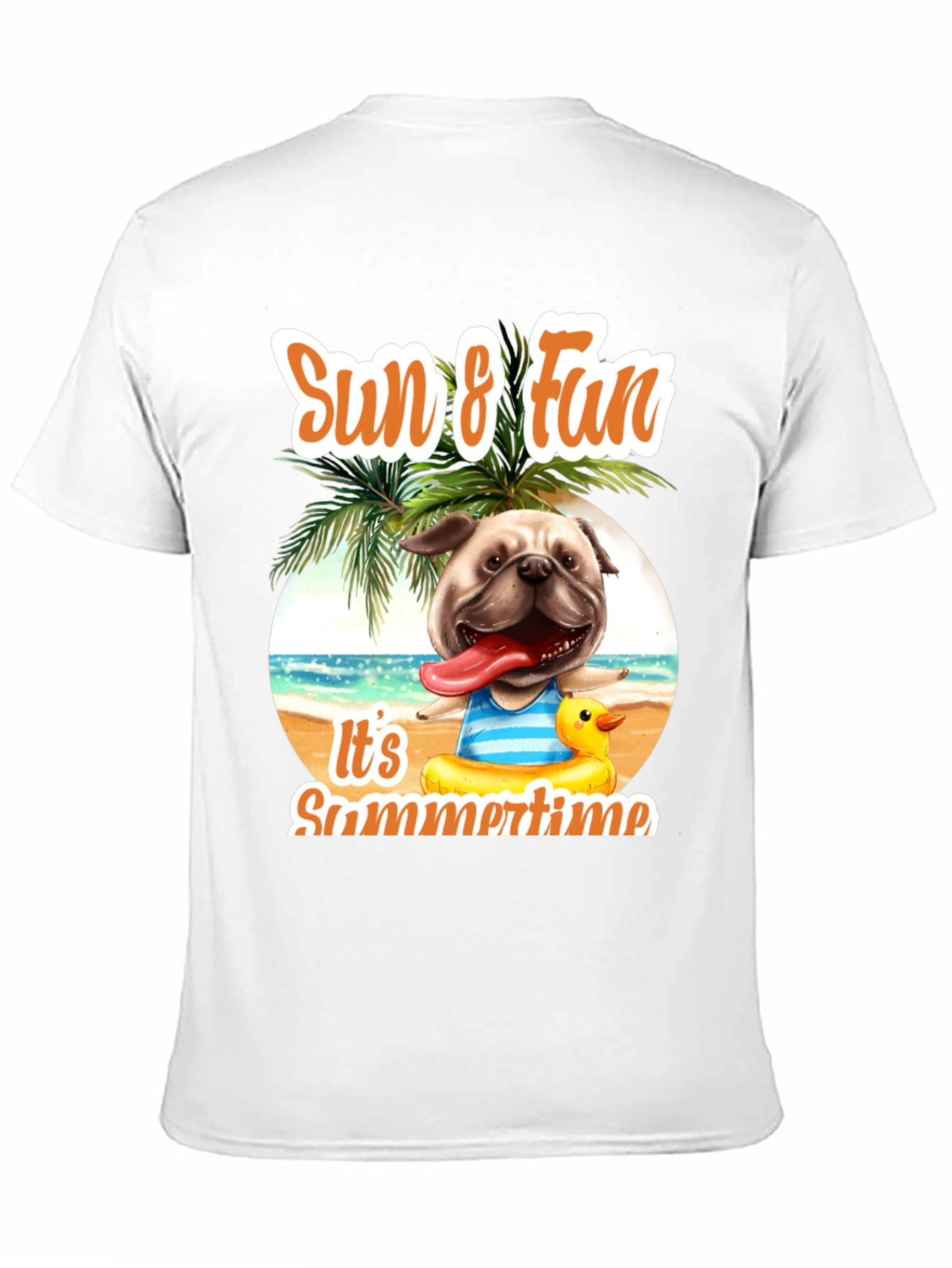 Summer Pug T-Shirt: Sun & Fun Design