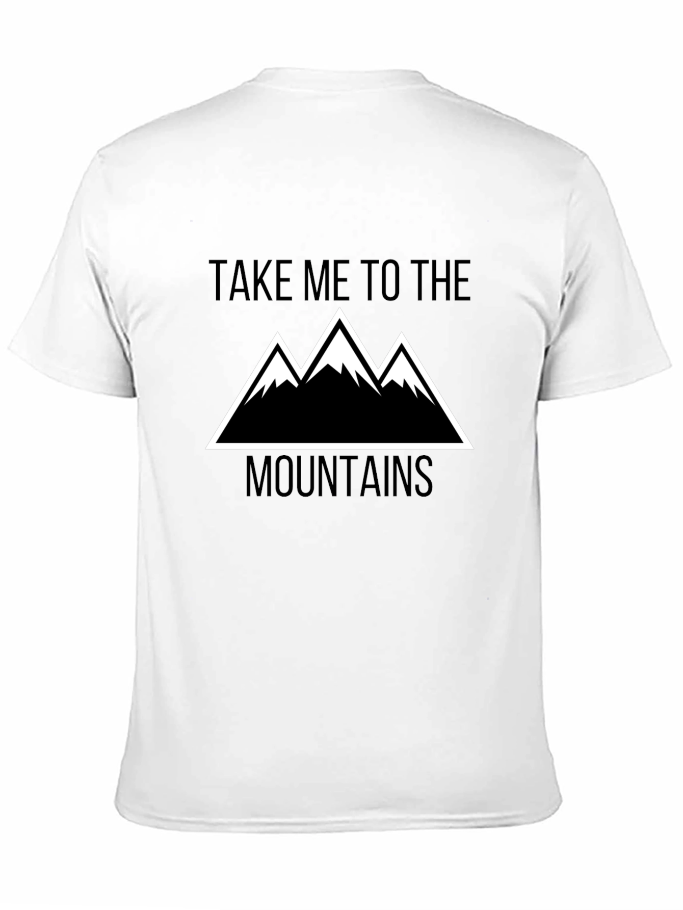 Take Me To The Mountains Black Graphic Tee