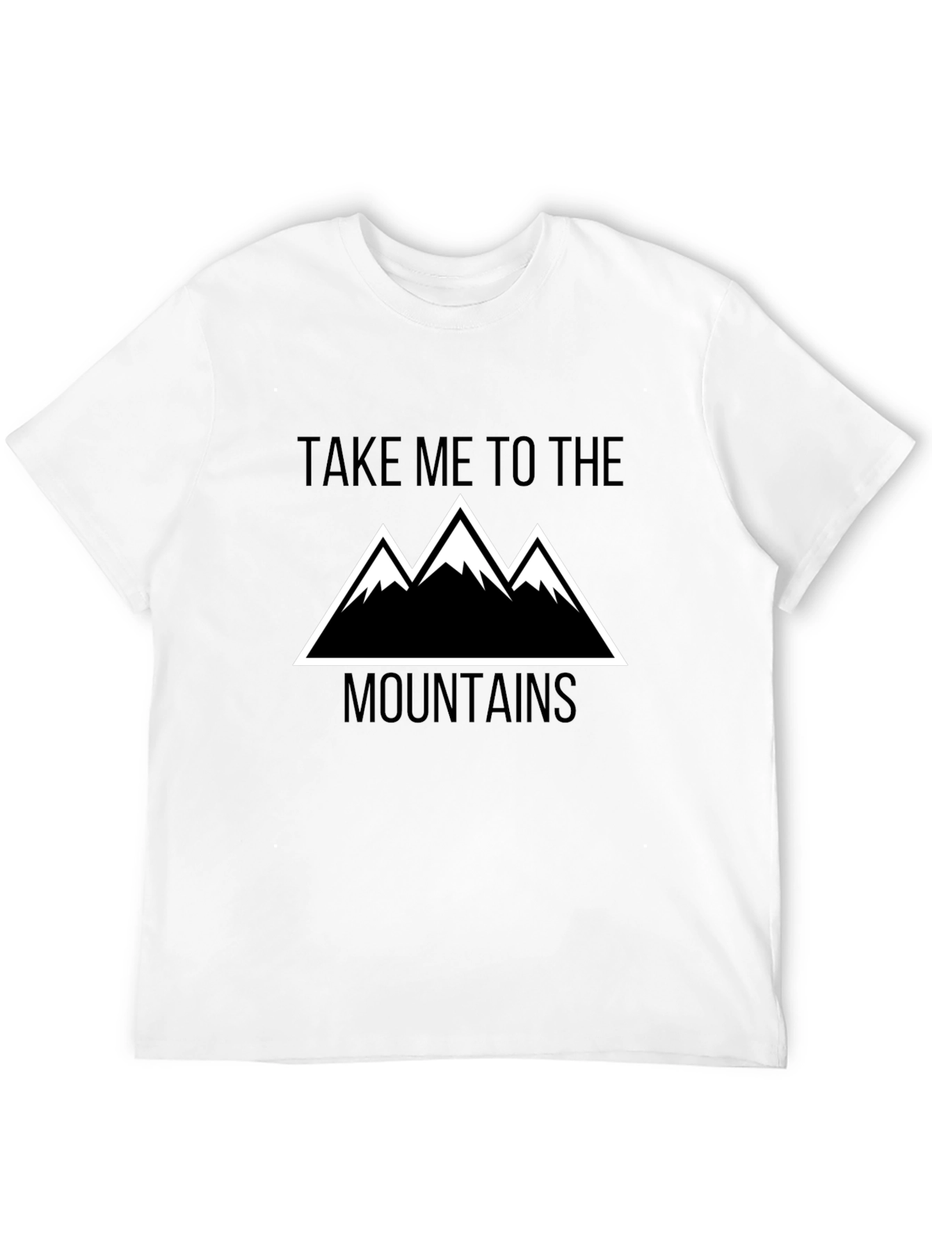 Take Me To The Mountains Black Graphic Tee