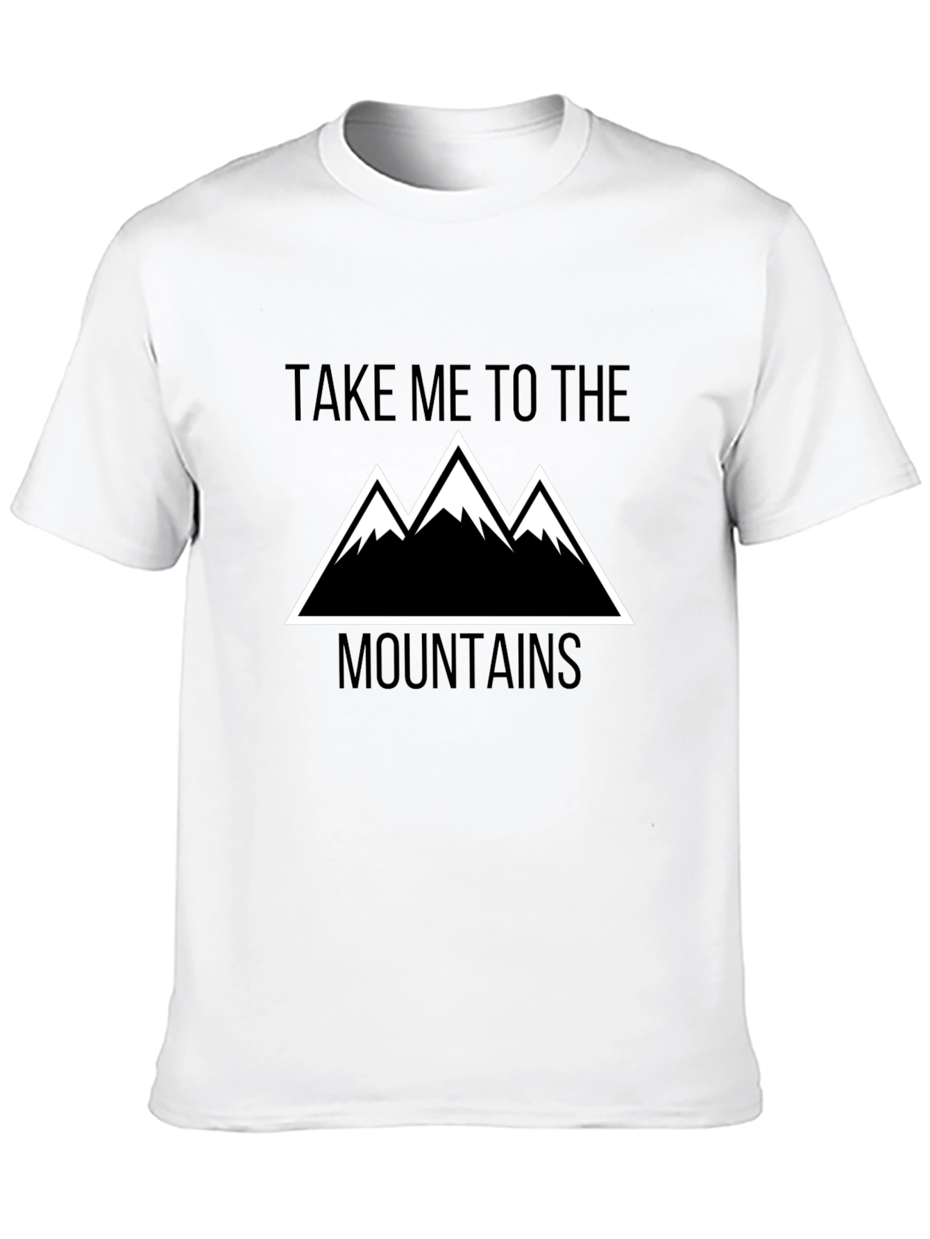 Take Me To The Mountains Black Graphic Tee