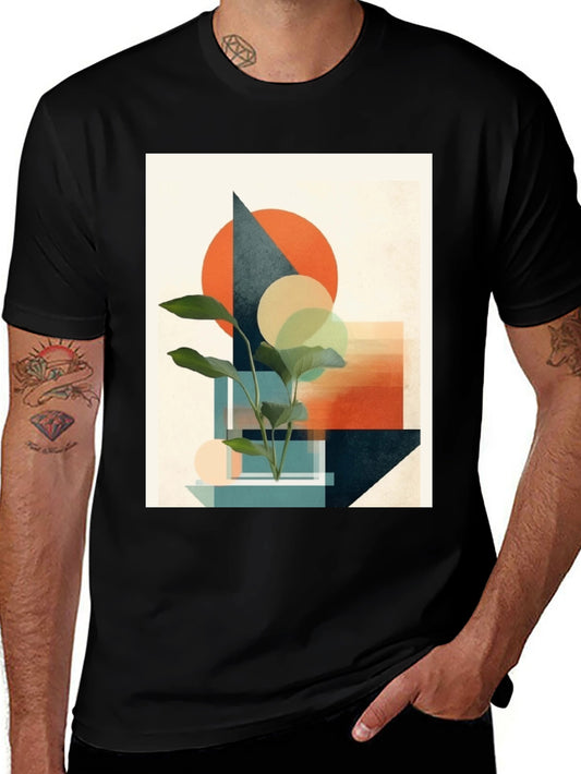 Abstract Geometric Plant T-Shirt