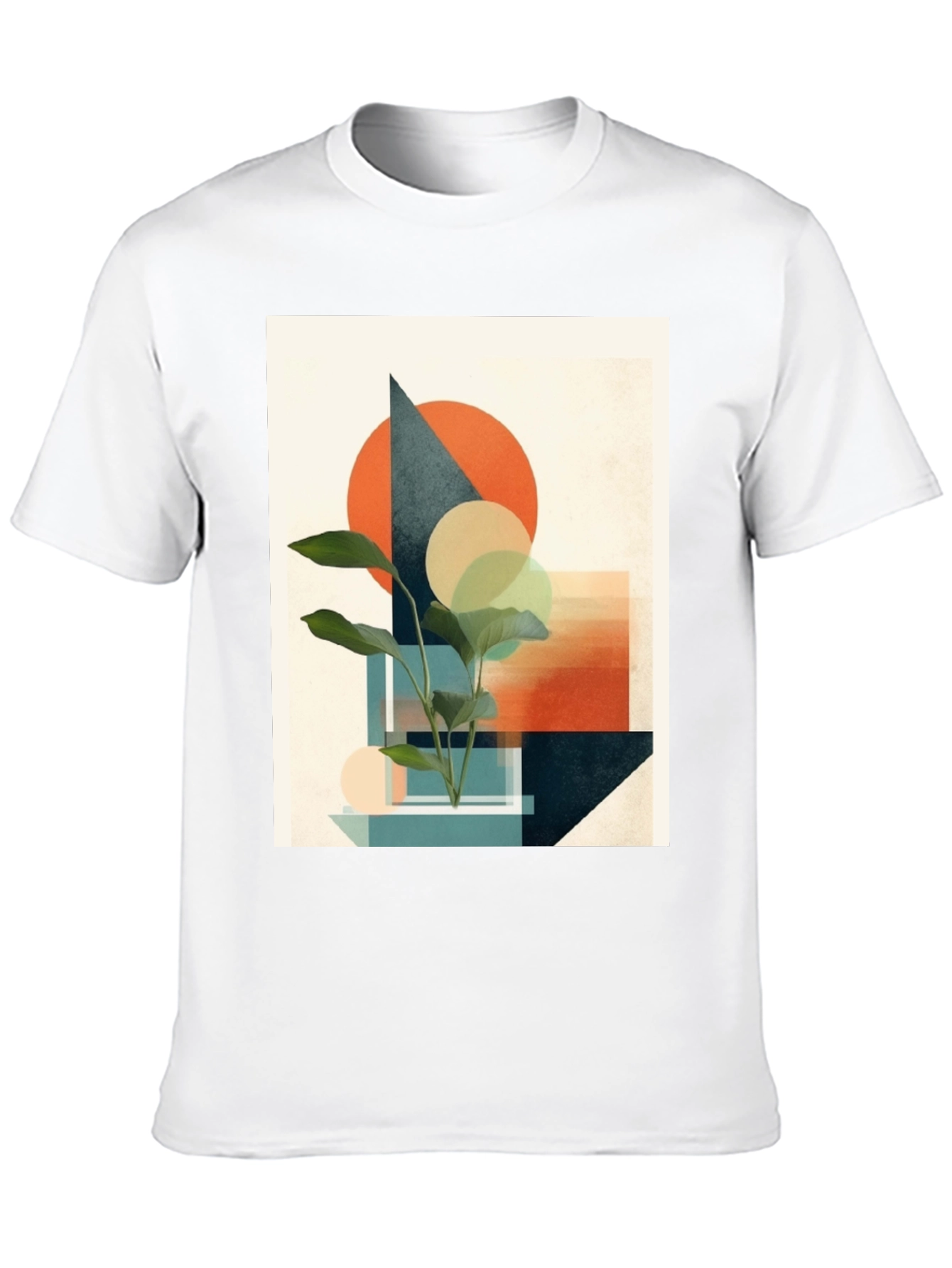 Abstract Geometric Plant T-Shirt
