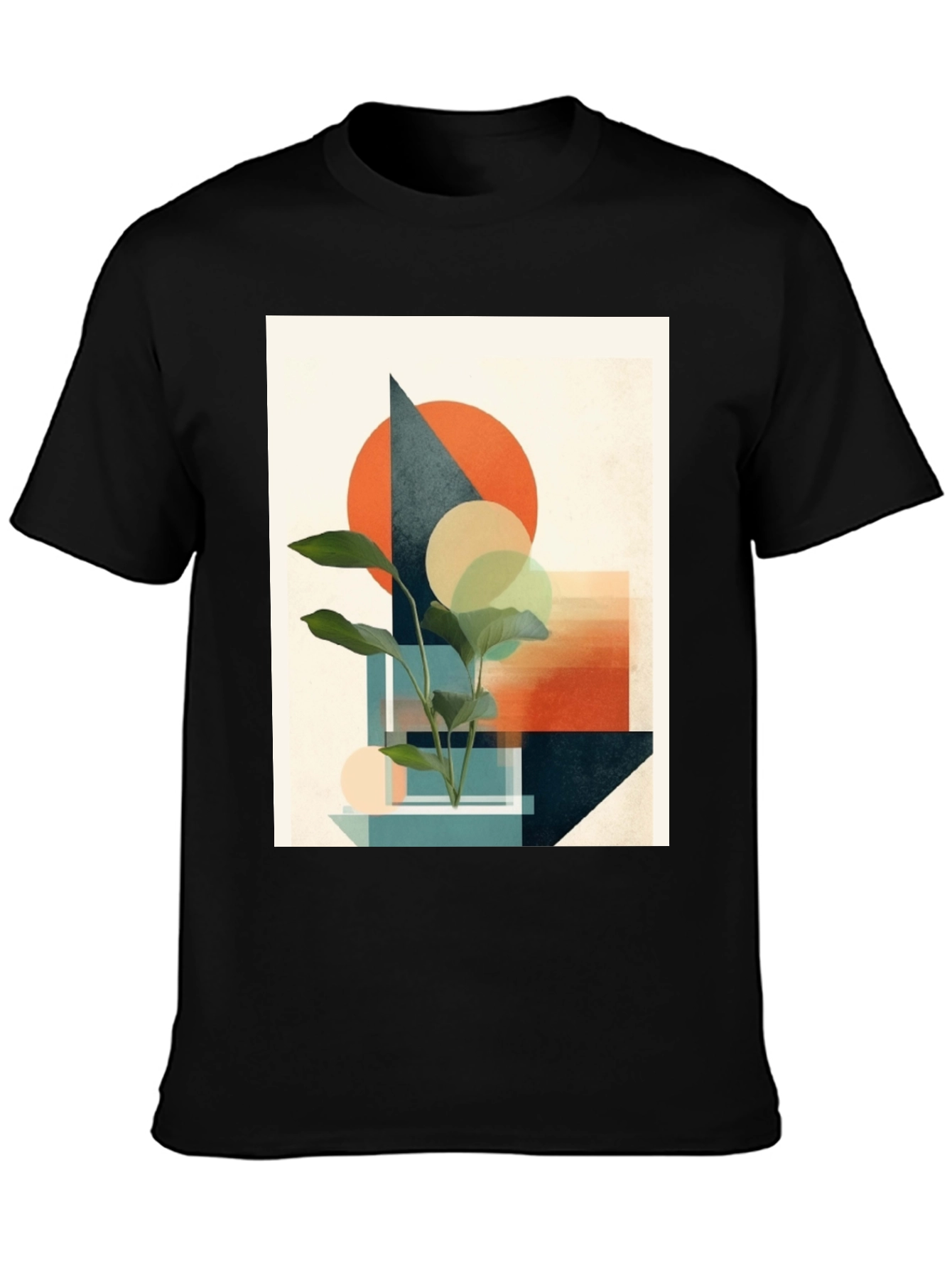 Abstract Geometric Plant T-Shirt