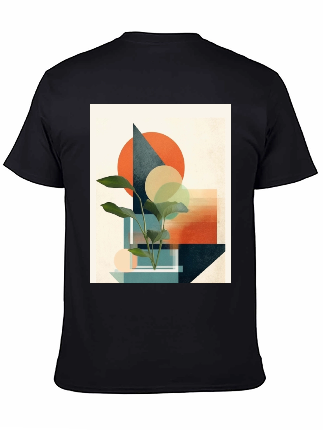 Abstract Geometric Plant T-Shirt