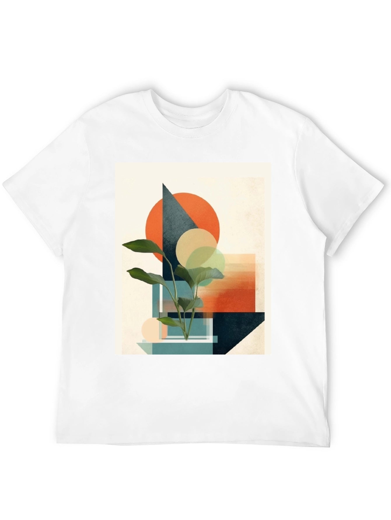 Abstract Geometric Plant T-Shirt