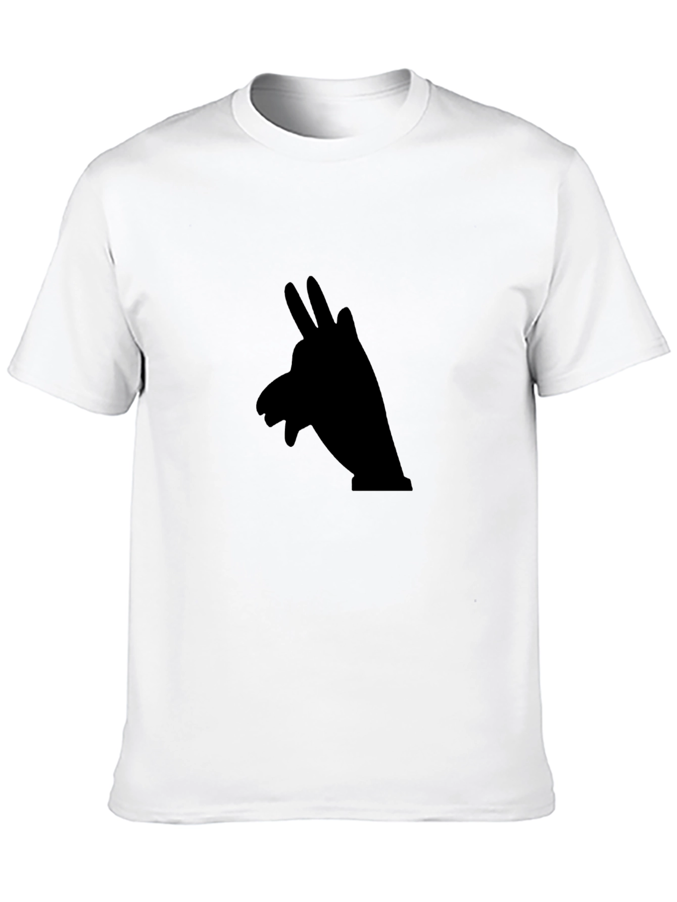 Black Shadow Puppet Graphic Tee - Soft Cotton