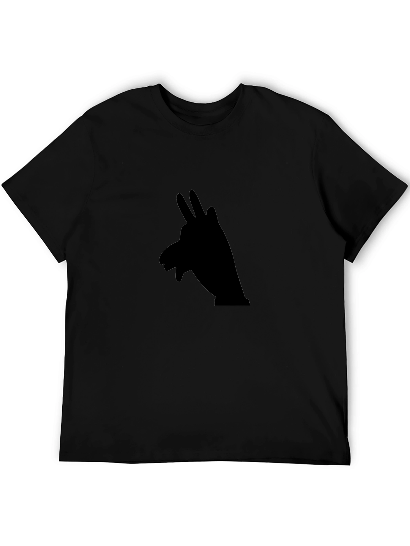 Black Shadow Puppet Graphic Tee - Soft Cotton