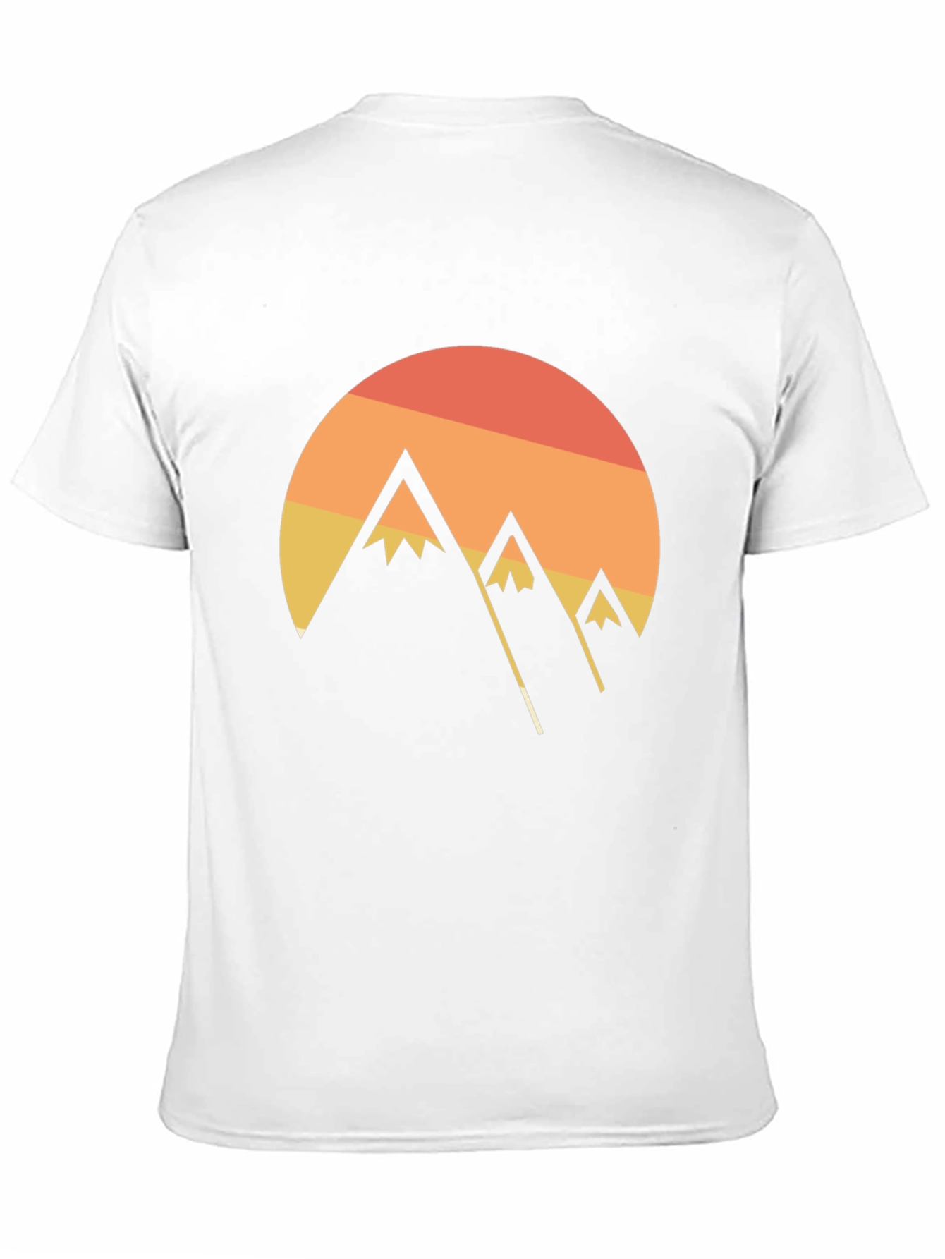 Sunset Mountain Graphic Tee - Black