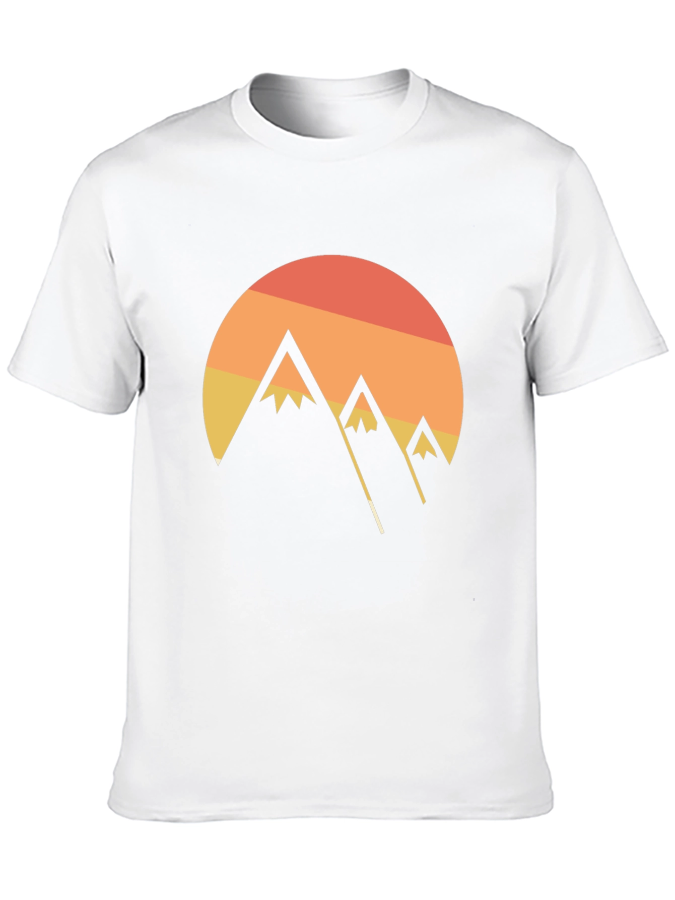 Sunset Mountain Graphic Tee - Black