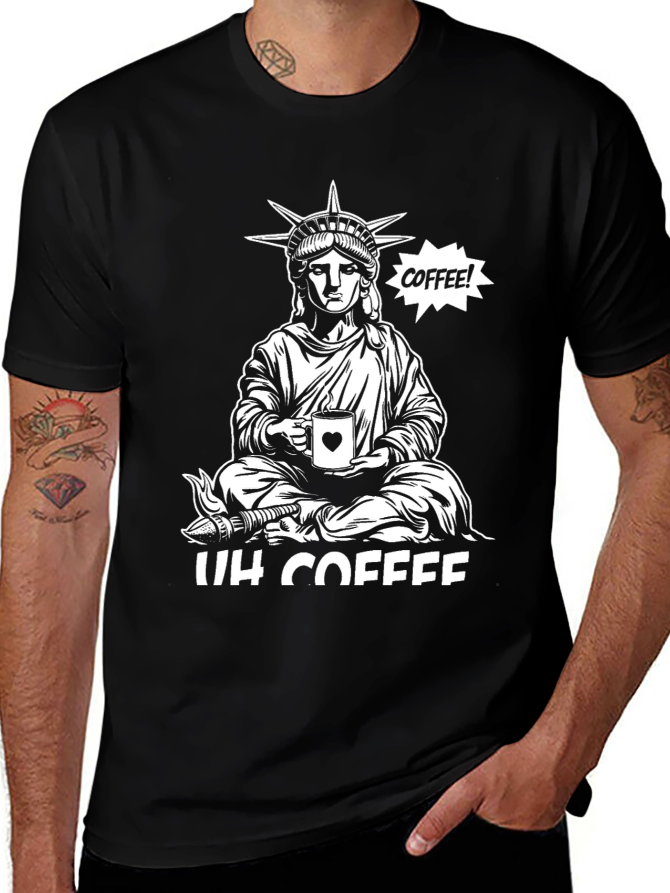 Statue of Liberty Coffee Graphic Tee
