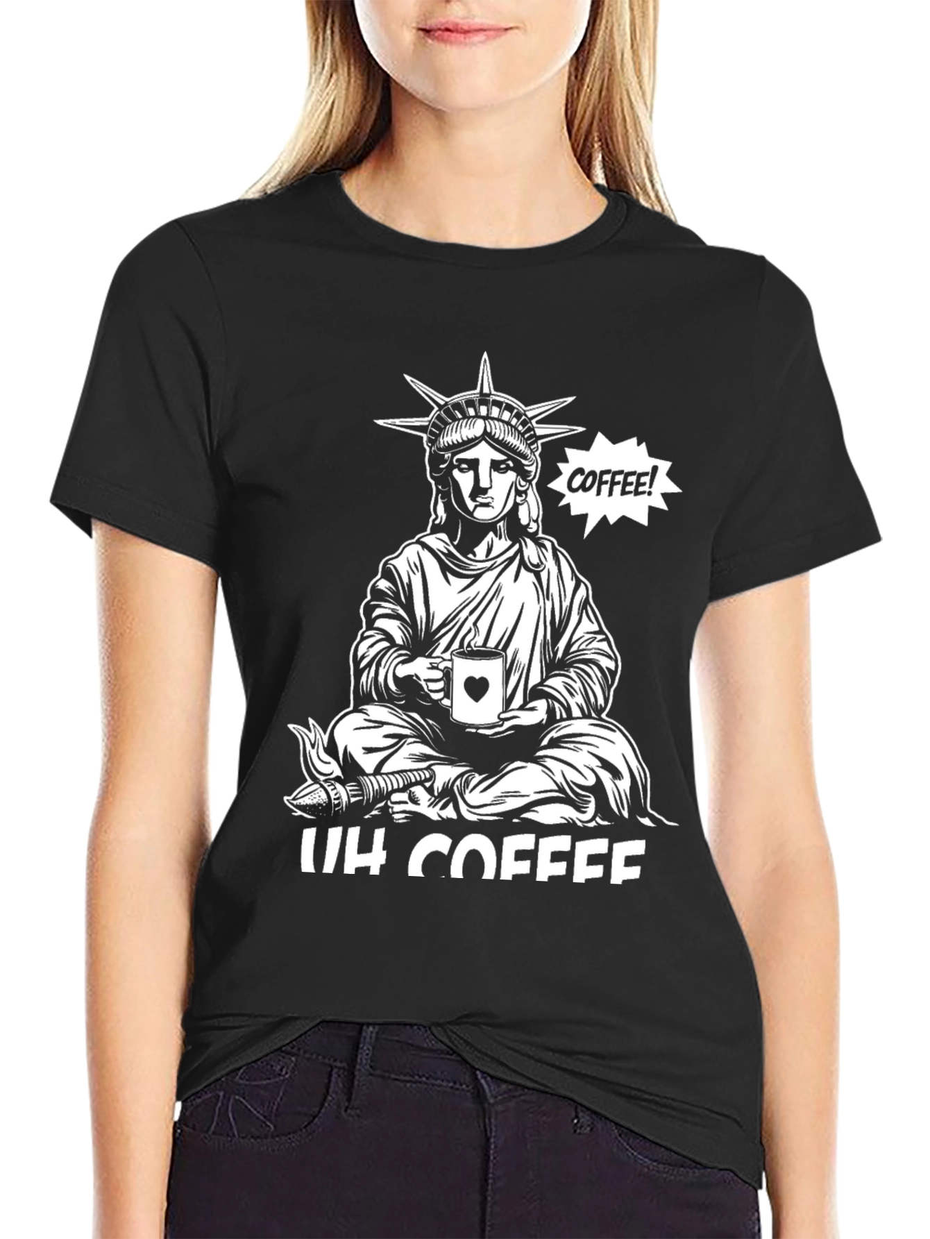 Statue of Liberty Coffee Graphic Tee