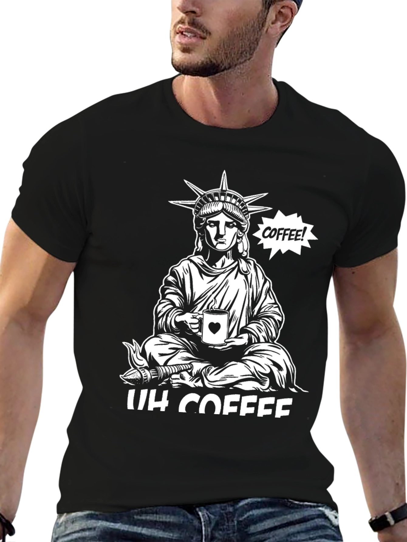 Statue of Liberty Coffee Graphic Tee