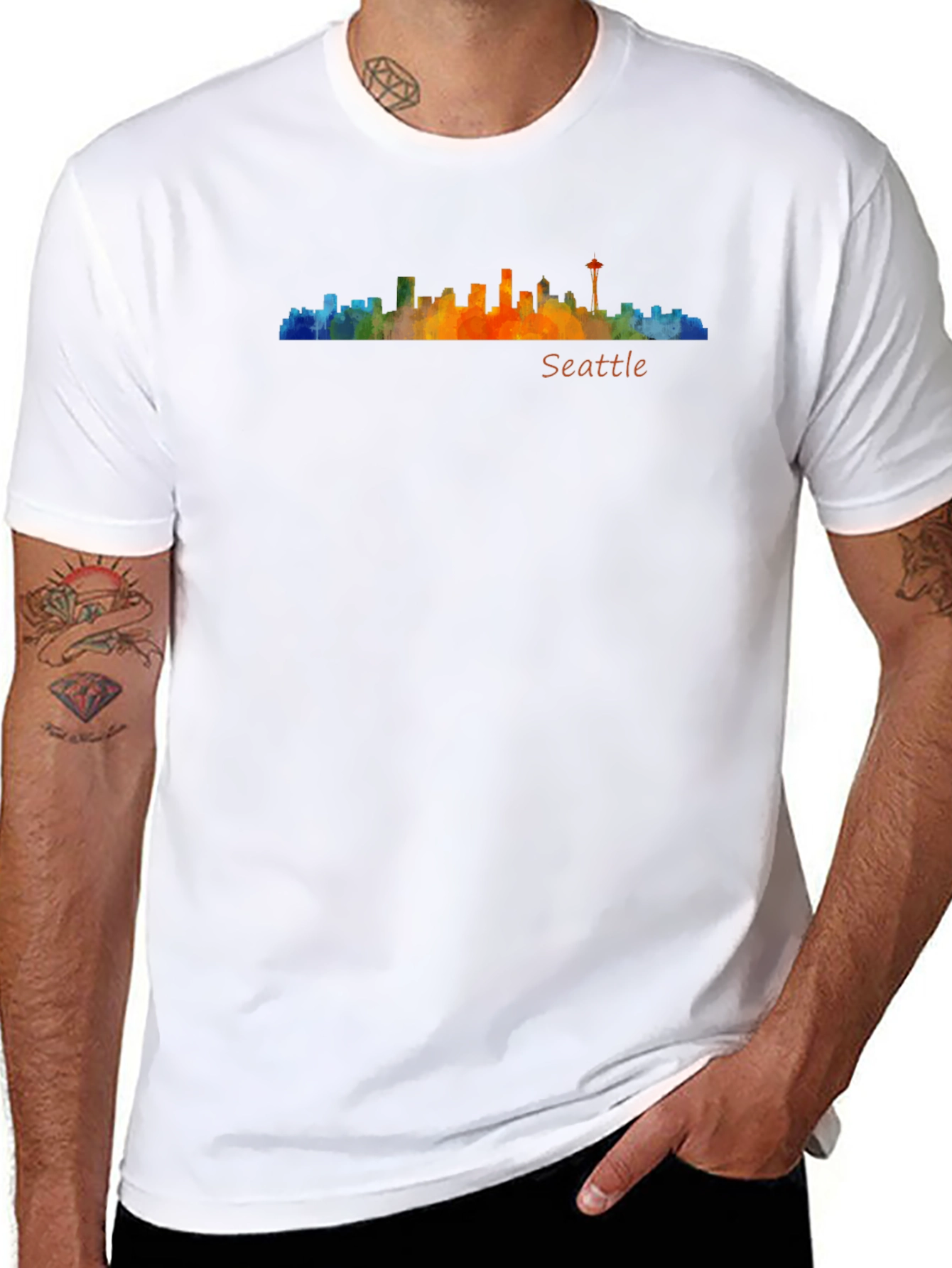 Seattle Skyline Graphic Tee - Stylish City Pride