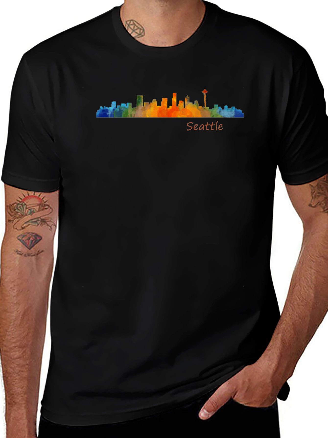 Seattle Skyline Graphic Tee - Stylish City Pride