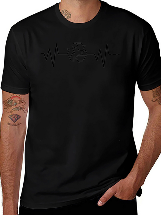 Recycle Heartbeat Tee - Eco-Conscious Style