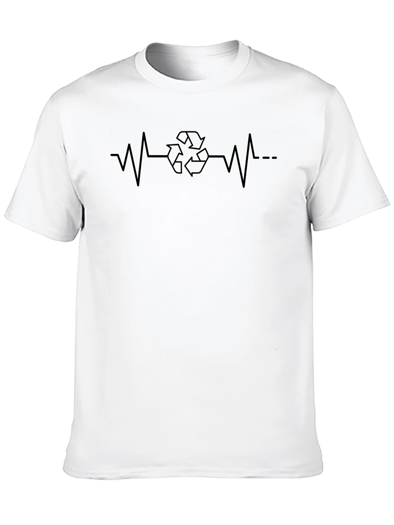 Recycle Heartbeat Tee - Eco-Conscious Style