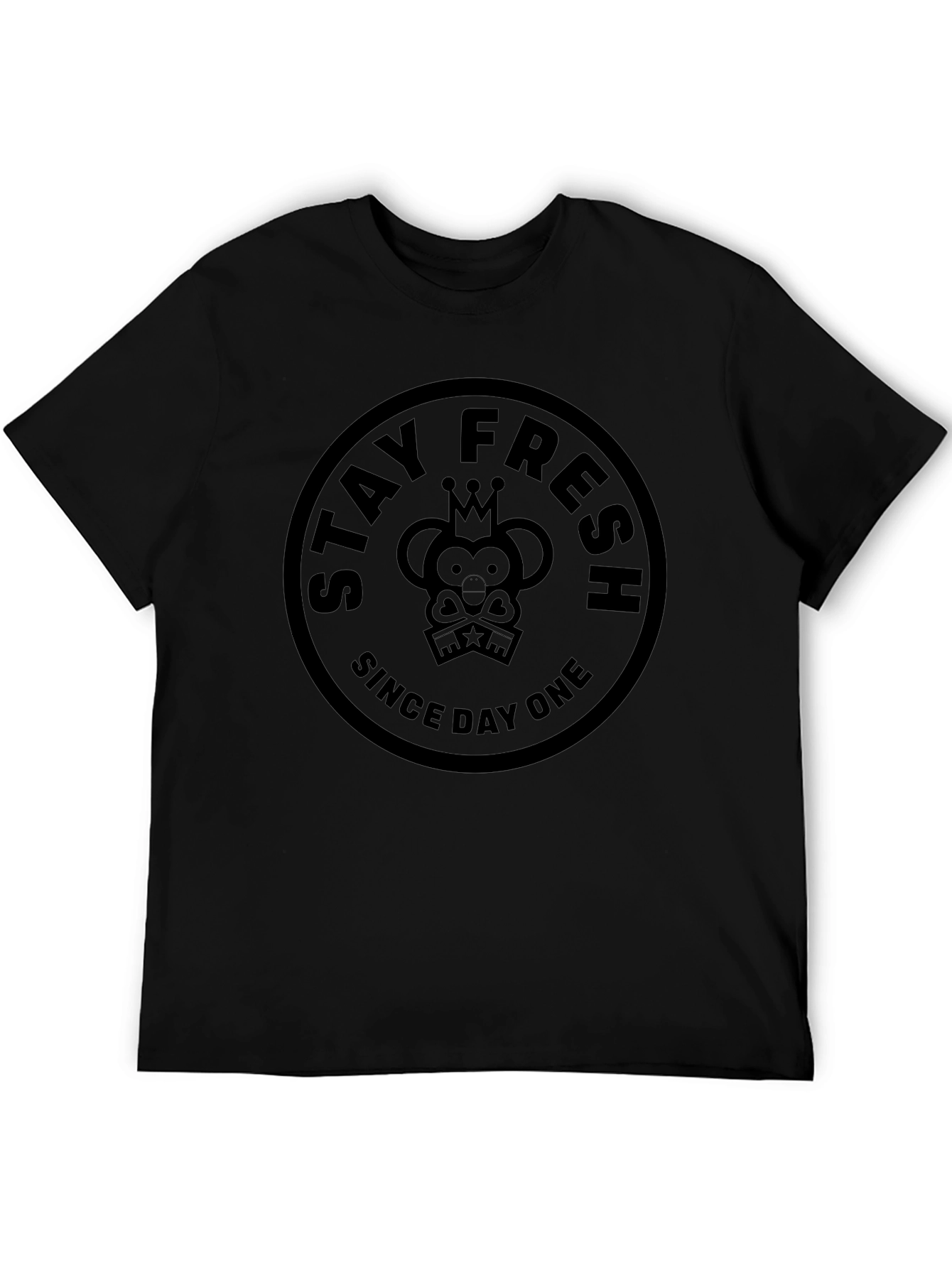 Stay Fresh Graphic Tee - Black