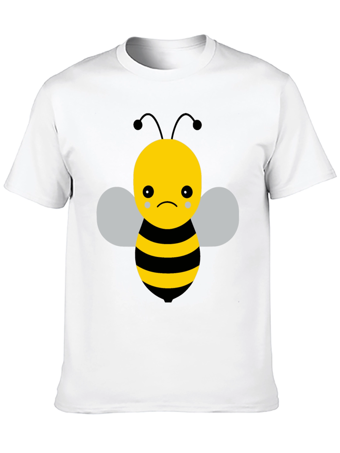 Sad Bee Graphic T-Shirt - Unisex Black Tee