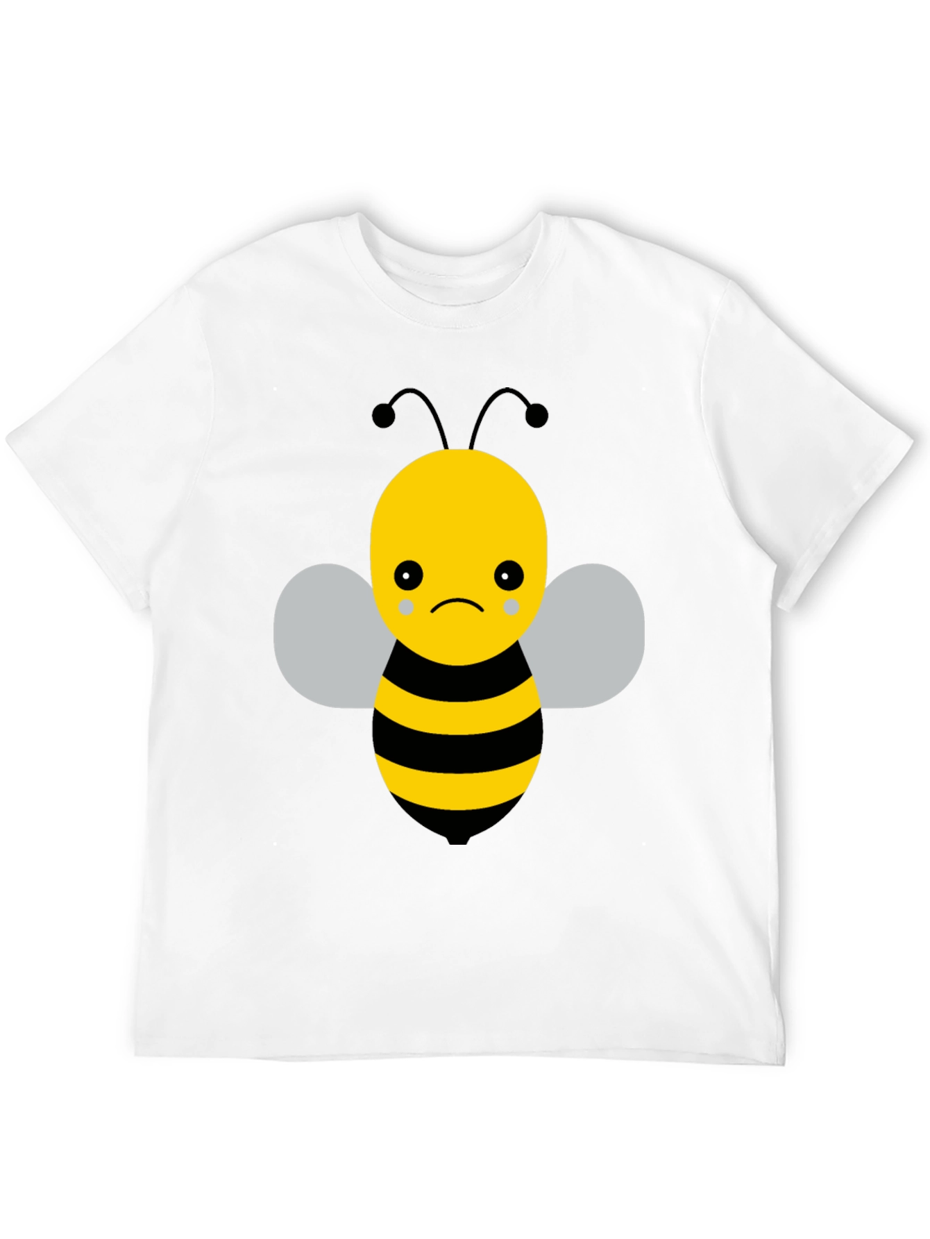 Sad Bee Graphic T-Shirt - Unisex Black Tee