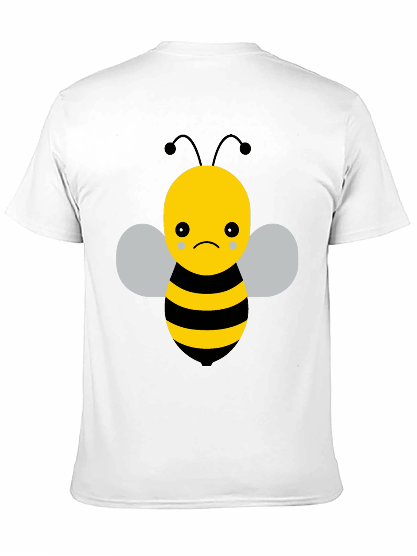 Sad Bee Graphic T-Shirt - Unisex Black Tee