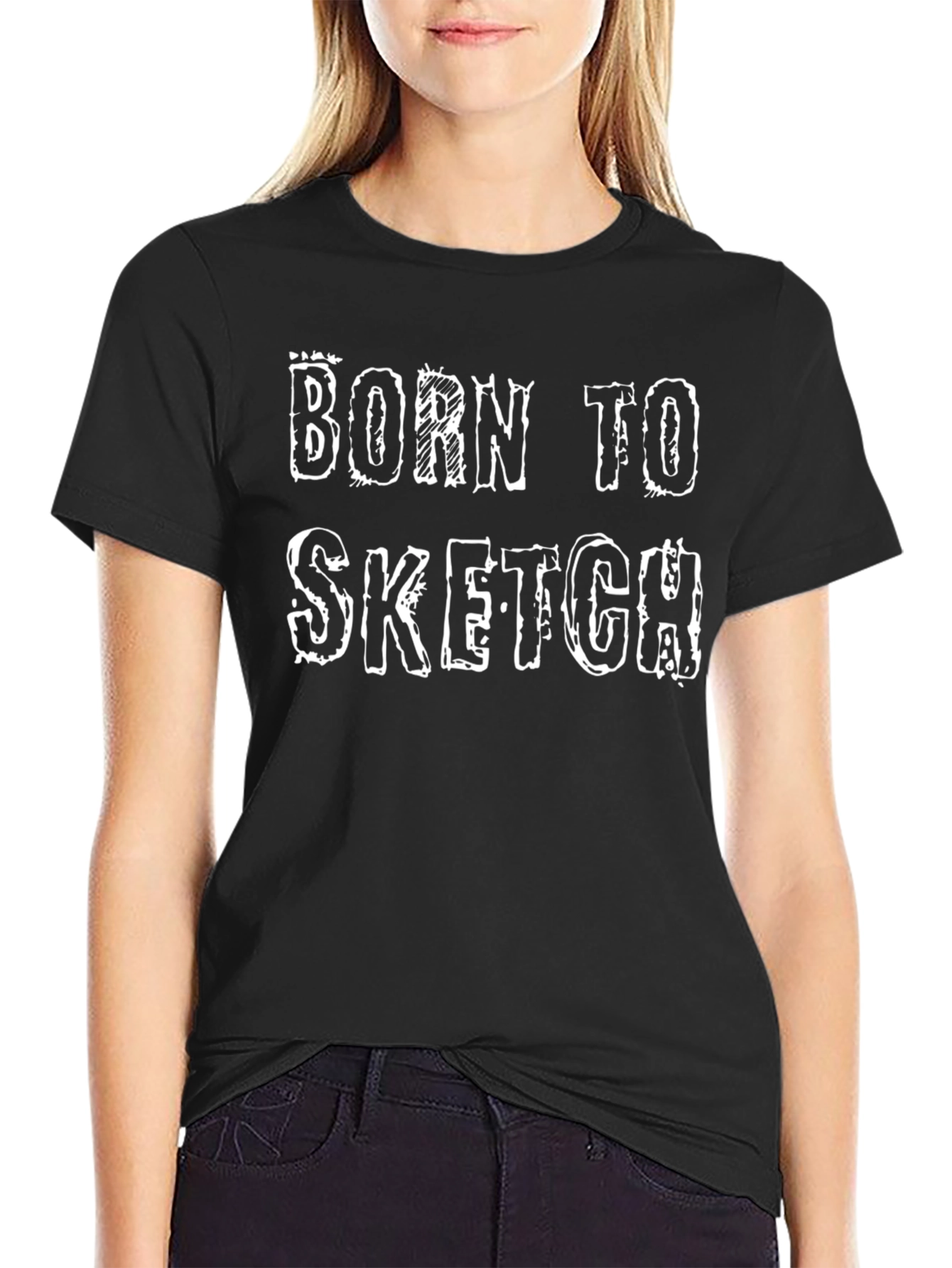 Born To Sketch Graphic T-Shirt - Artist Tee