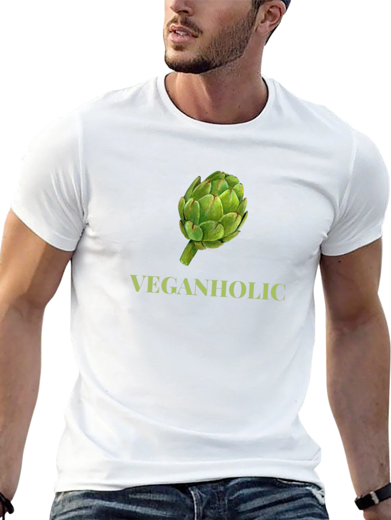 Veganholic T-Shirt - Artichoke Graphic Tee