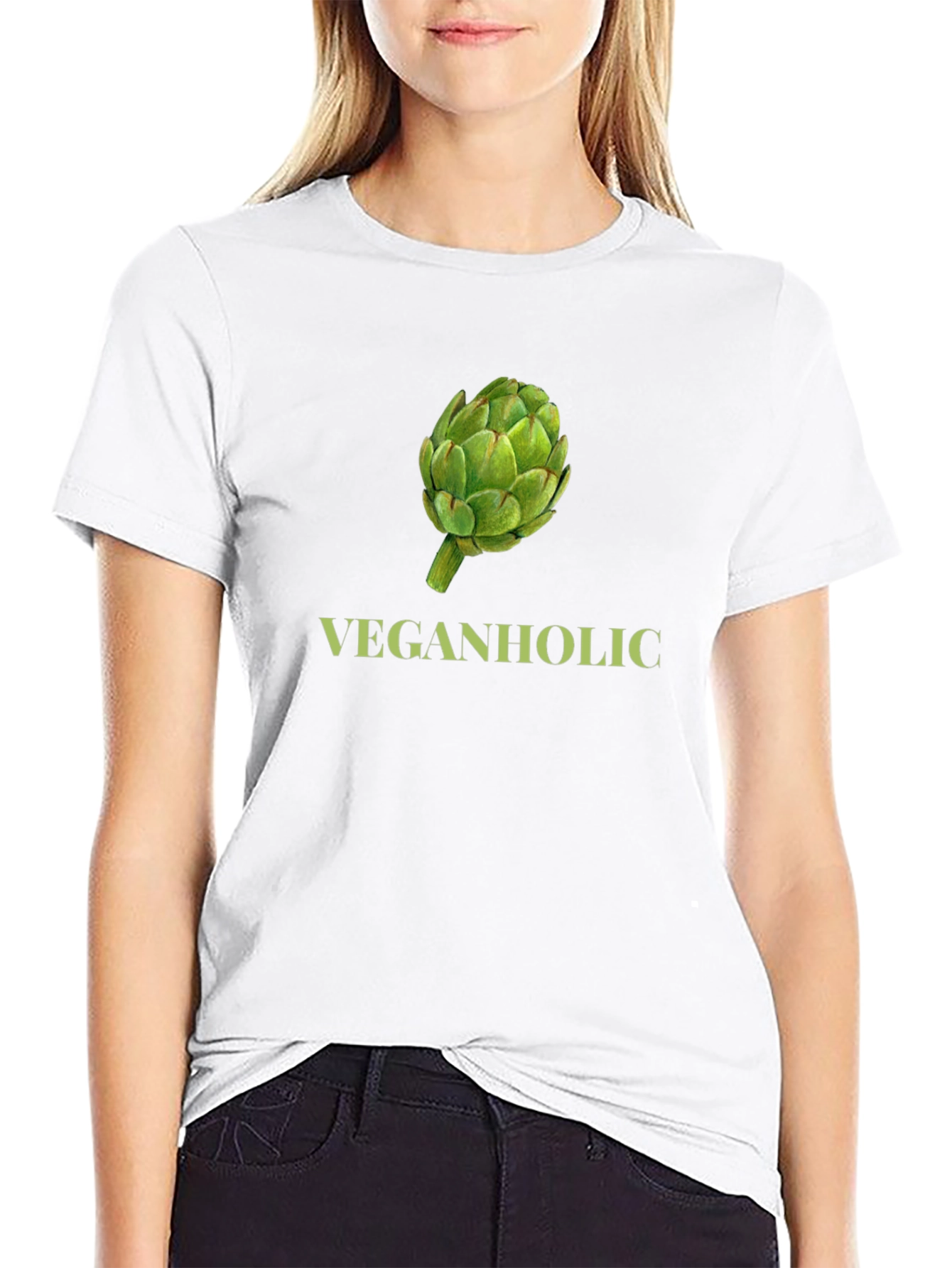 Veganholic T-Shirt - Artichoke Graphic Tee