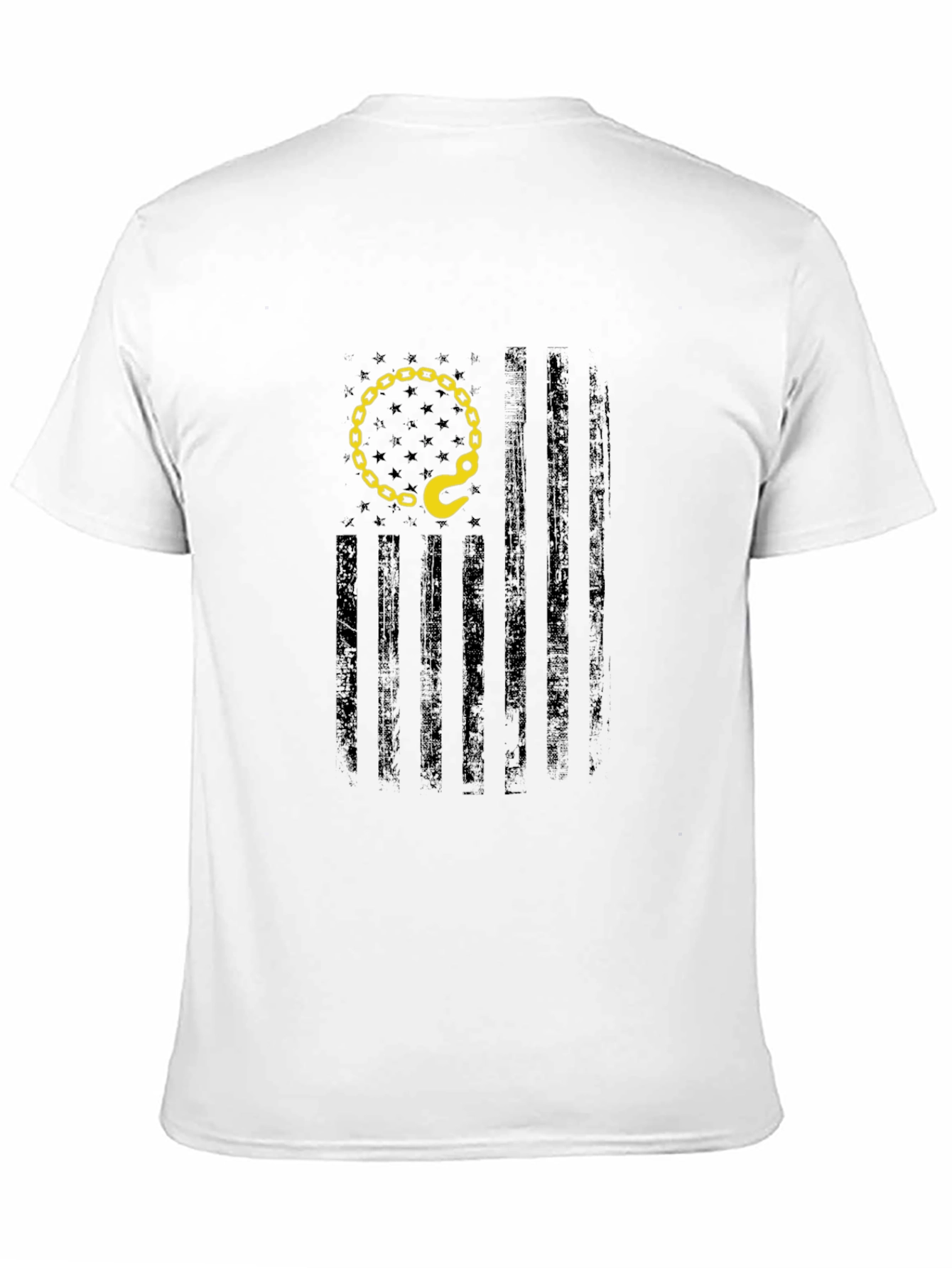 Tow Truck Driver American Flag Graphic T-Shirt