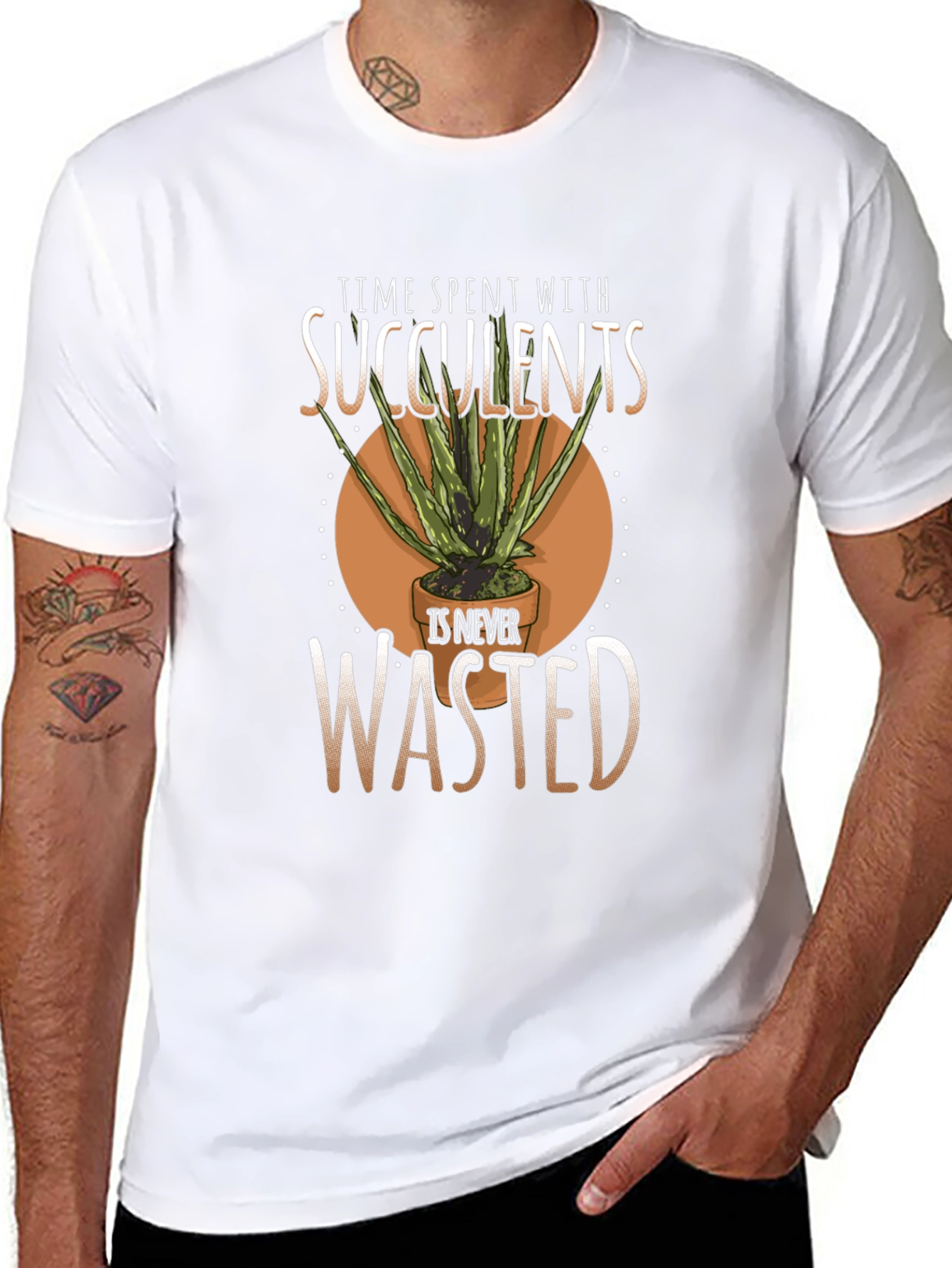 Succulent Lover Graphic T-Shirt - Time Well Spent