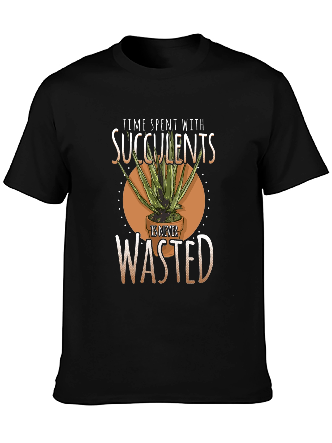 Succulent Lover Graphic T-Shirt - Time Well Spent