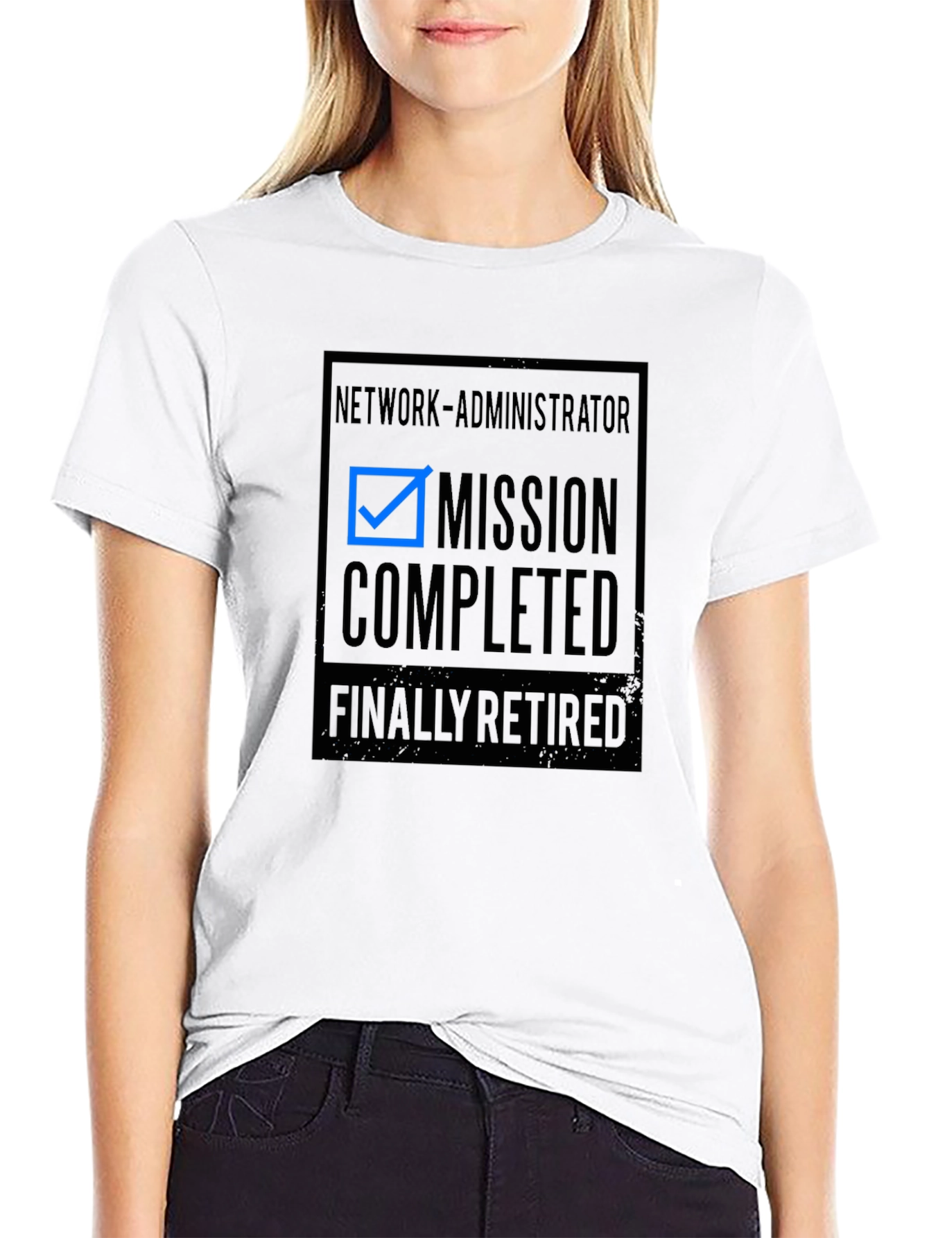 Retired Network Administrator Mission Complete T-Shirt