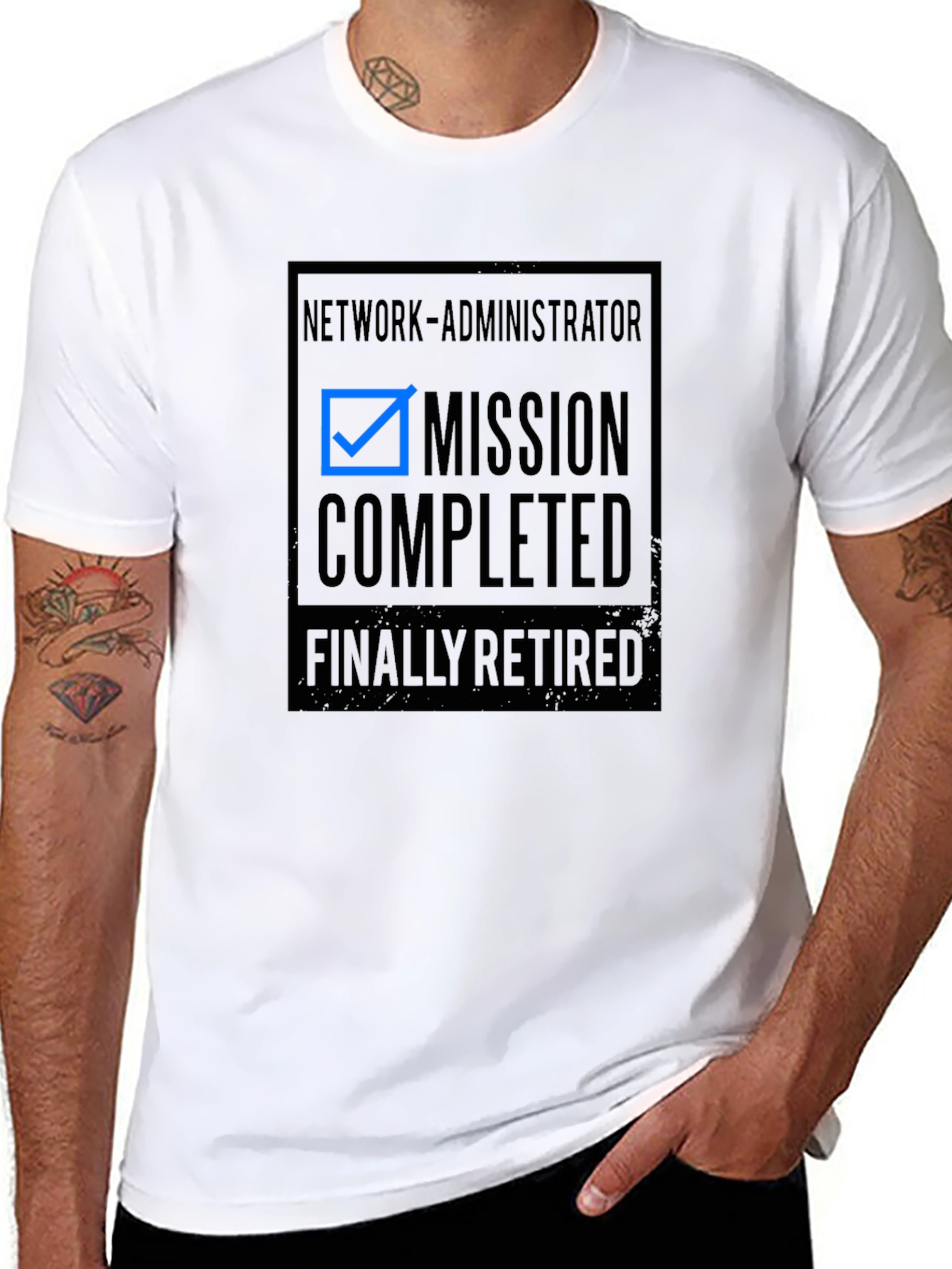 Retired Network Administrator Mission Complete T-Shirt