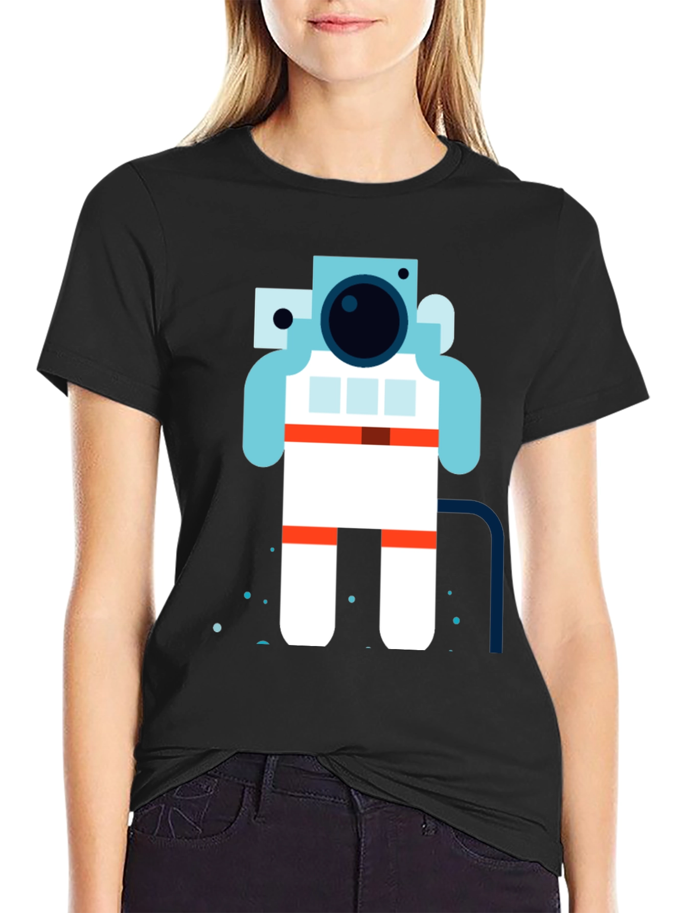 Astronaut Graphic Tee - Cool Space Design