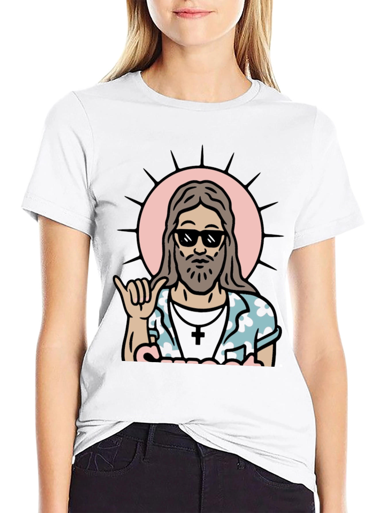 Cool Jesus Graphic T-Shirt - Black Tee