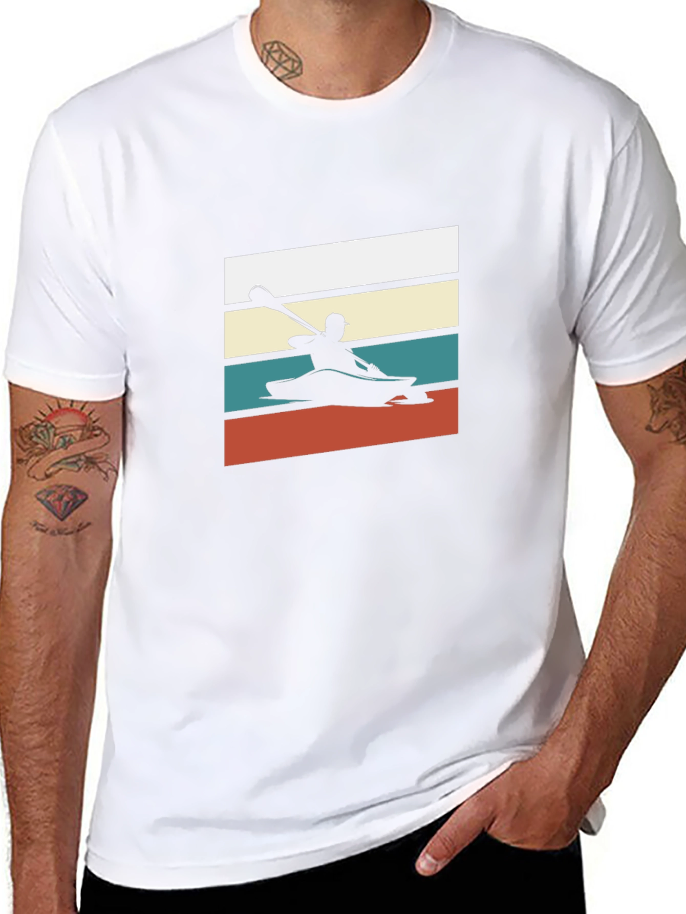 Retro Kayak Silhouette T-Shirt