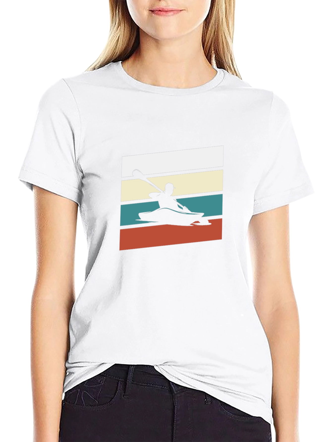 Retro Kayak Silhouette T-Shirt
