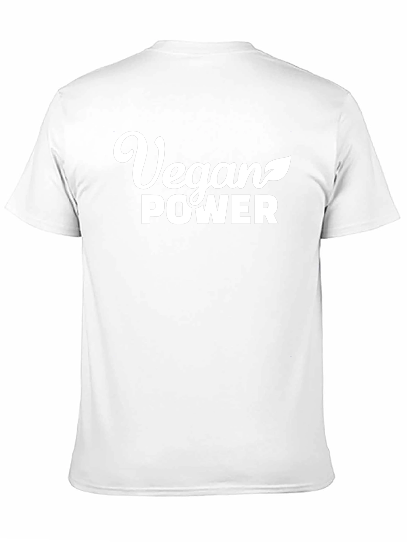 Vegan Power T-Shirt - Black Crew Neck Tee