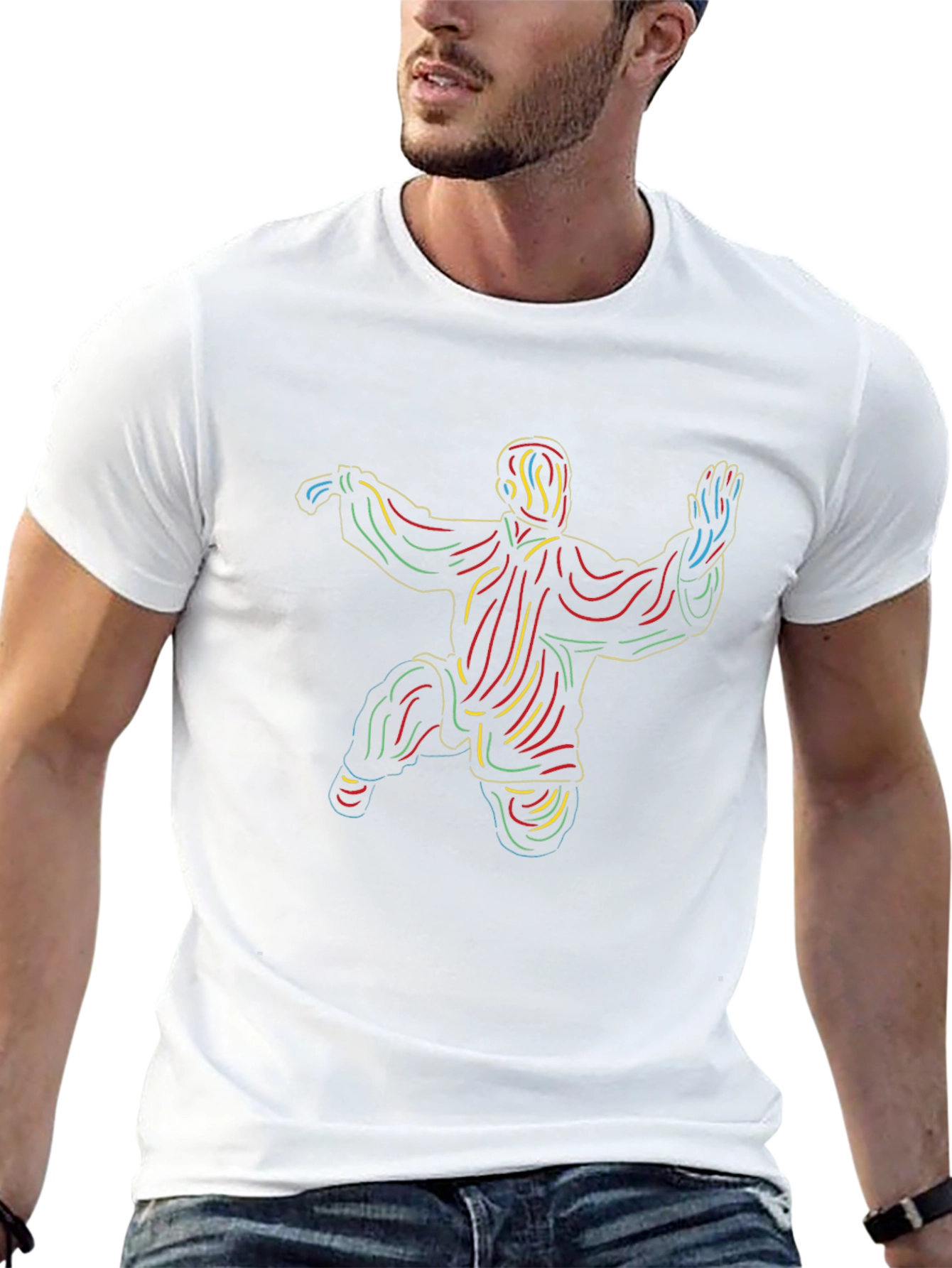 Tai Chi Black Graphic T-Shirt