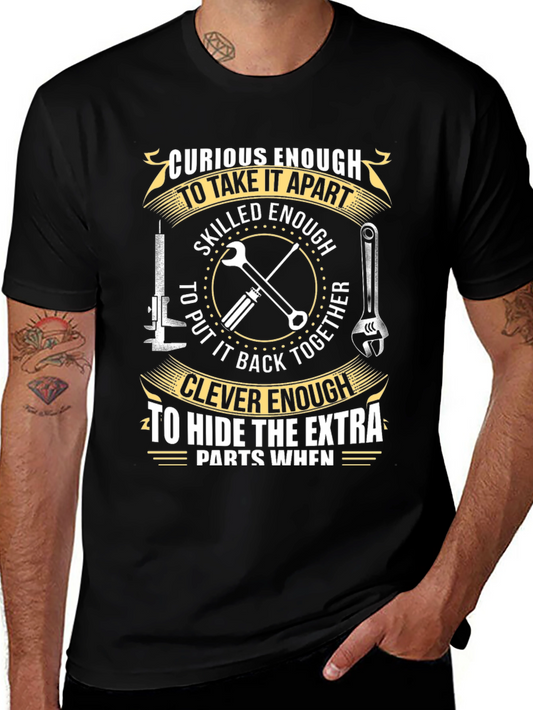 Curious Skilled and Clever Mechanic T-Shirt