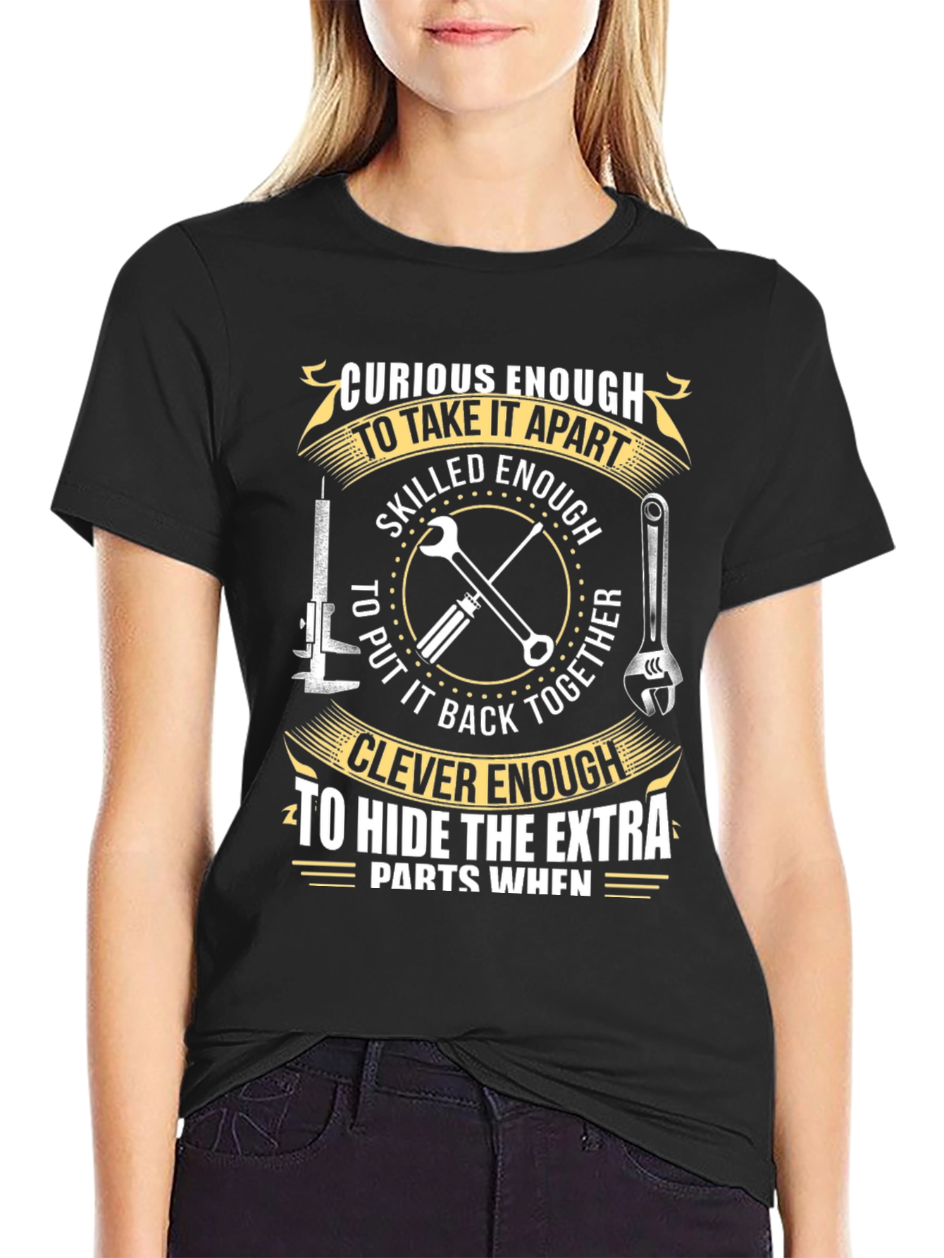 Curious Skilled and Clever Mechanic T-Shirt