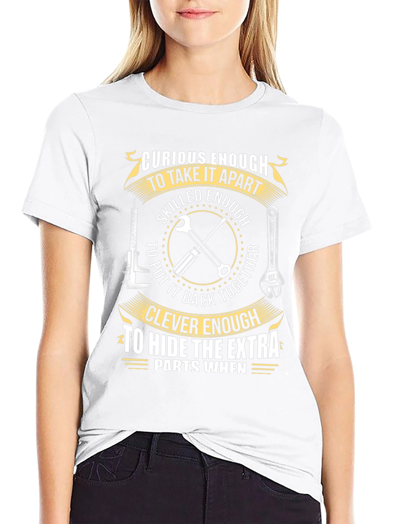 Curious Skilled and Clever Mechanic T-Shirt